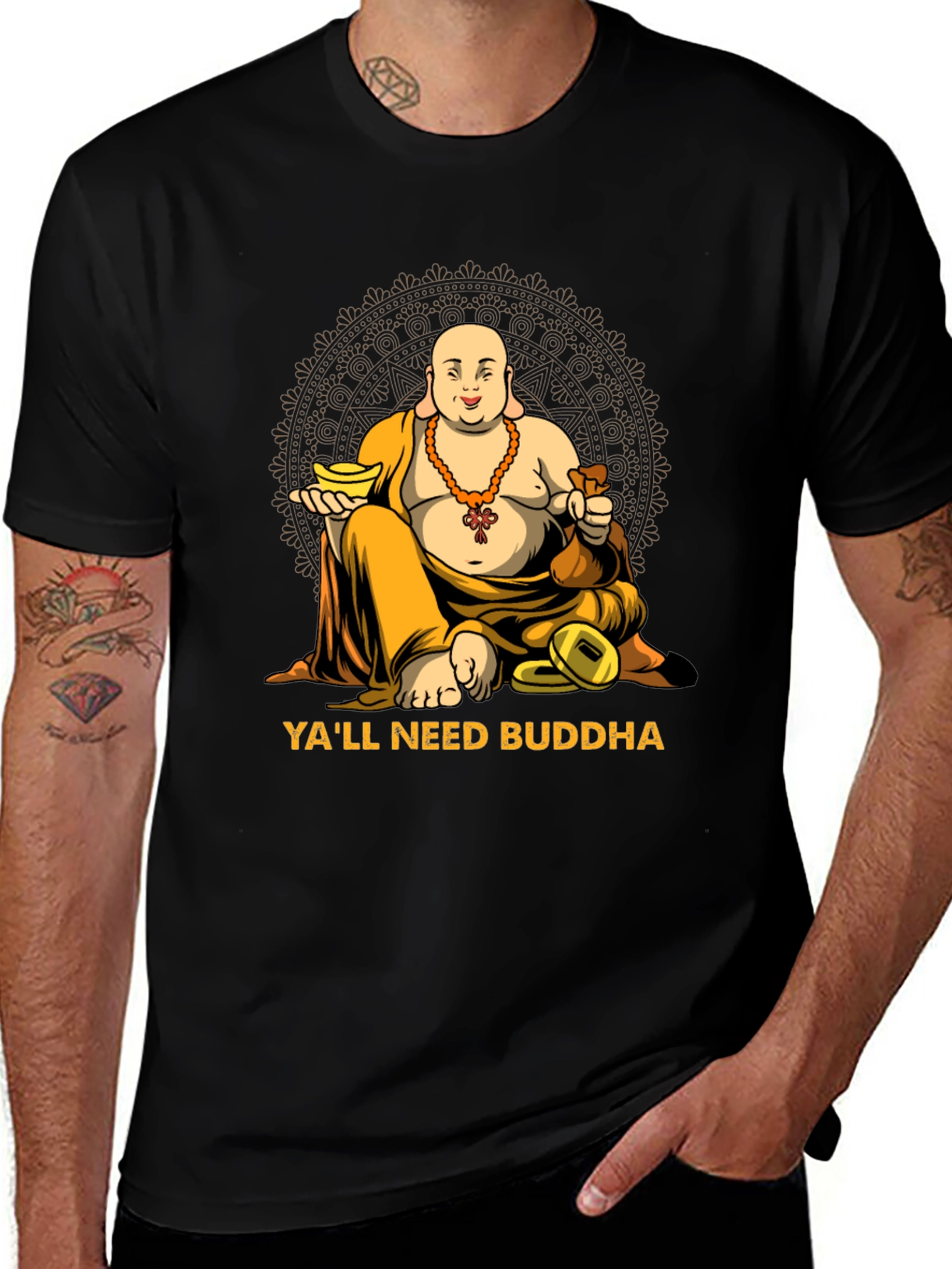 Variant 15 of Ya'll Need Buddha Graphic T-Shirt - Relaxed Fit