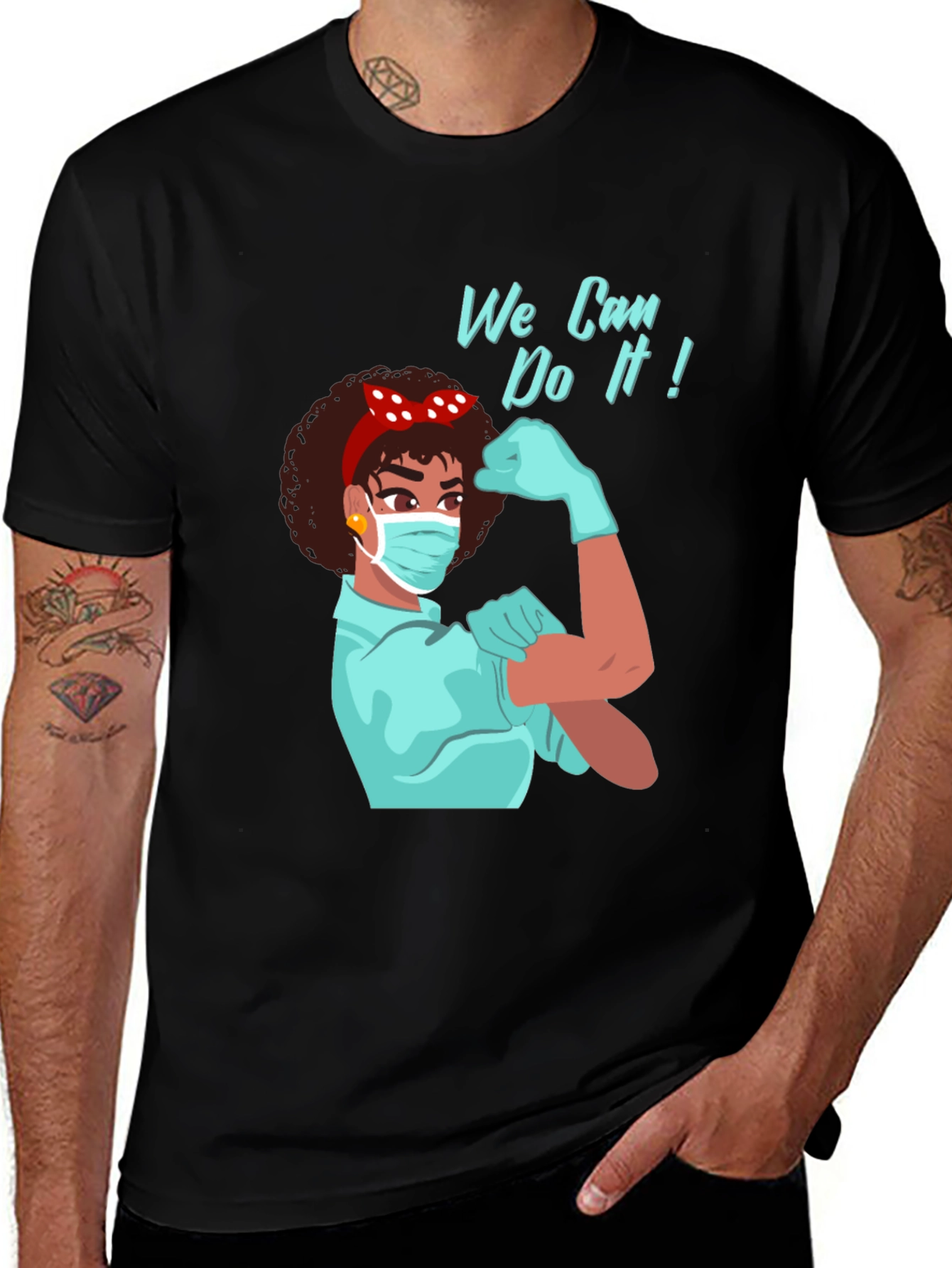 Variant 7 of Empowered Women's Graphic Tee - We Can Do It!