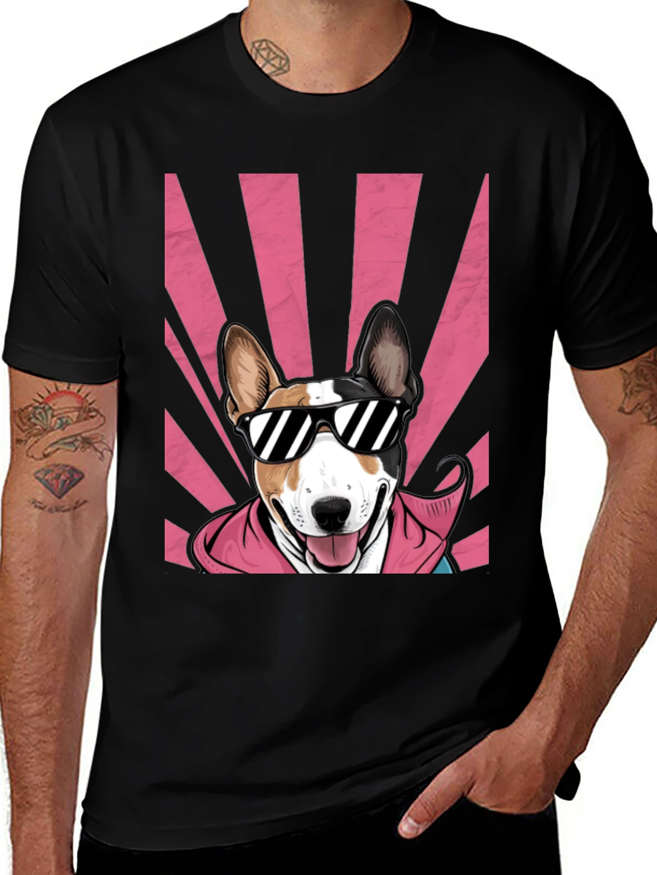 Variant 13 of Cool Dog in Shades Graphic Tee - Unisex