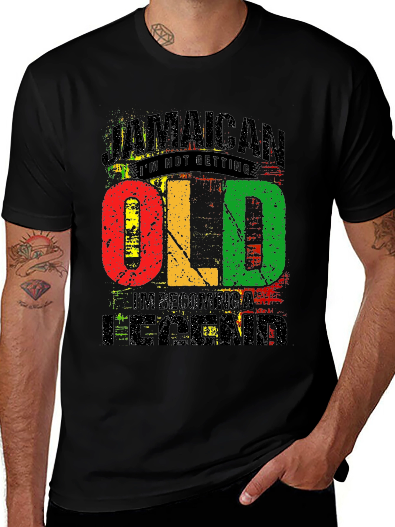 Variant 3 of Jamaican I'm Not Getting Old T-Shirt