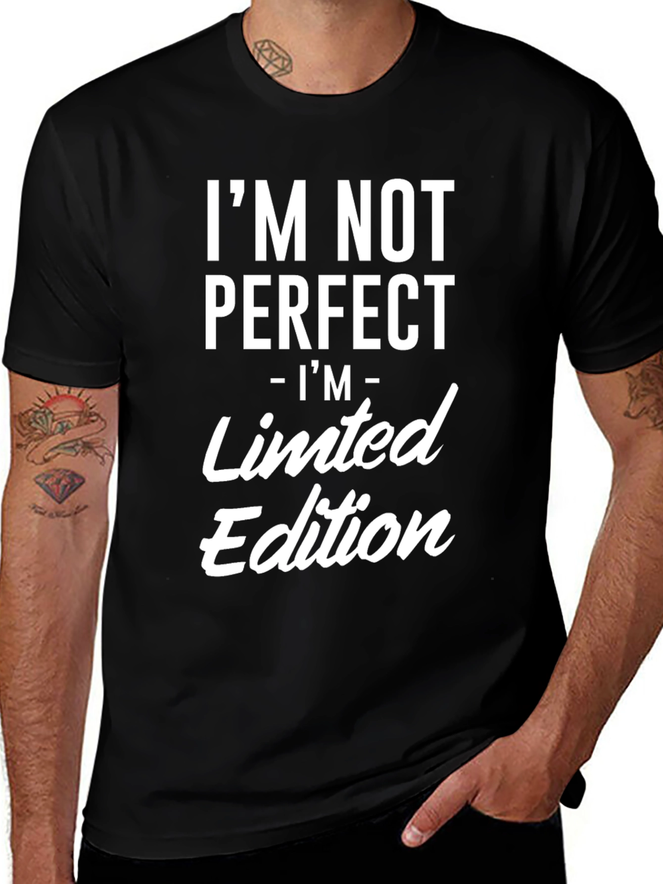 Variant 30 of I'm Not Perfect, Limited Edition Black Tee