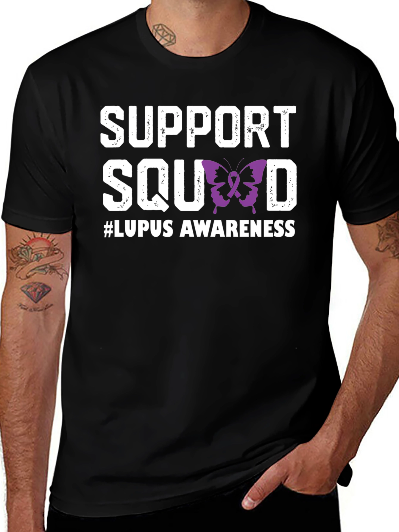 Variant 5 of Lupus Awareness Support Squad T-Shirt