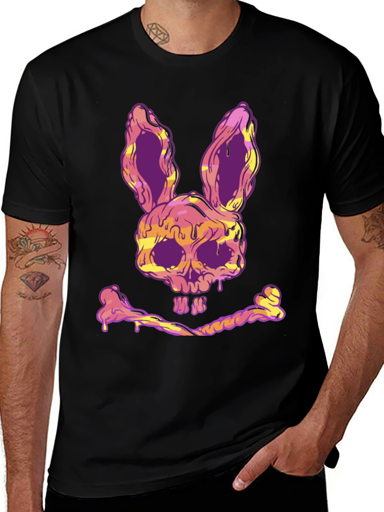 Variant 24 of Skull Bunny T-Shirt - Edgy Graphic Tee