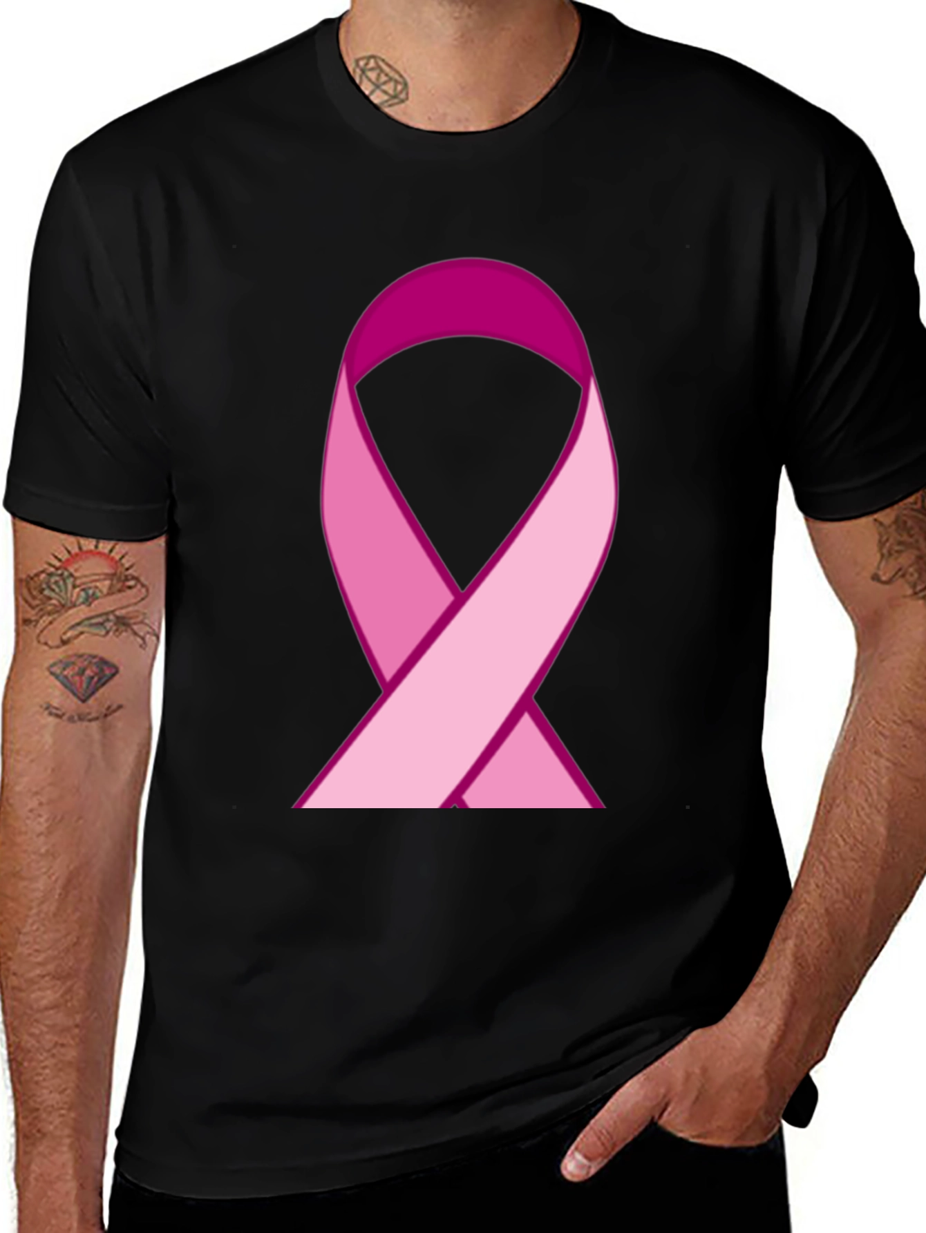 Variant 19 of Pink Ribbon T-Shirt - Cancer Awareness