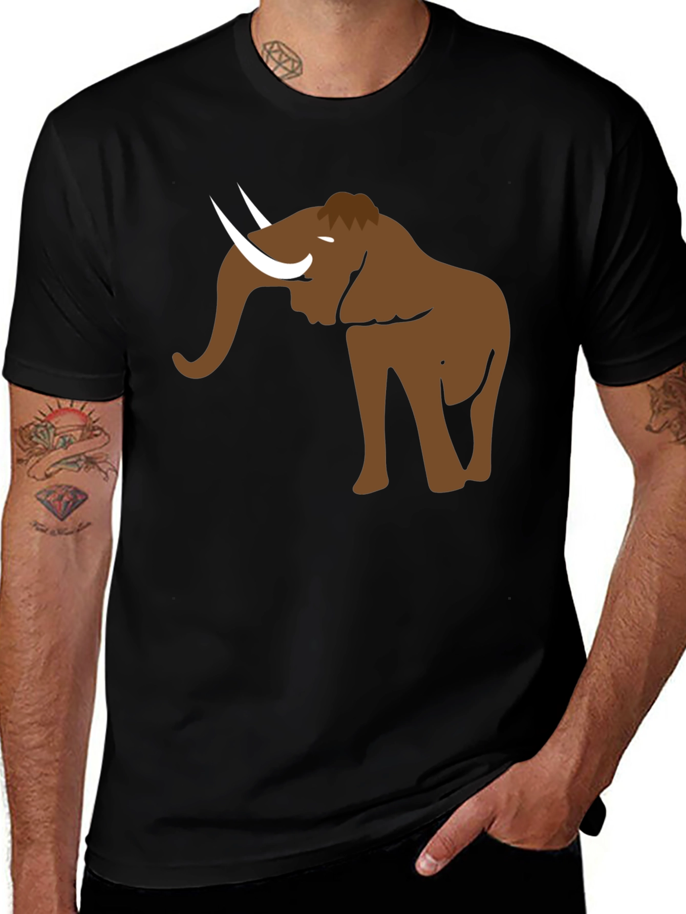 Variant 26 of Mammoth Graphic T-Shirt - Cool Prehistoric Design