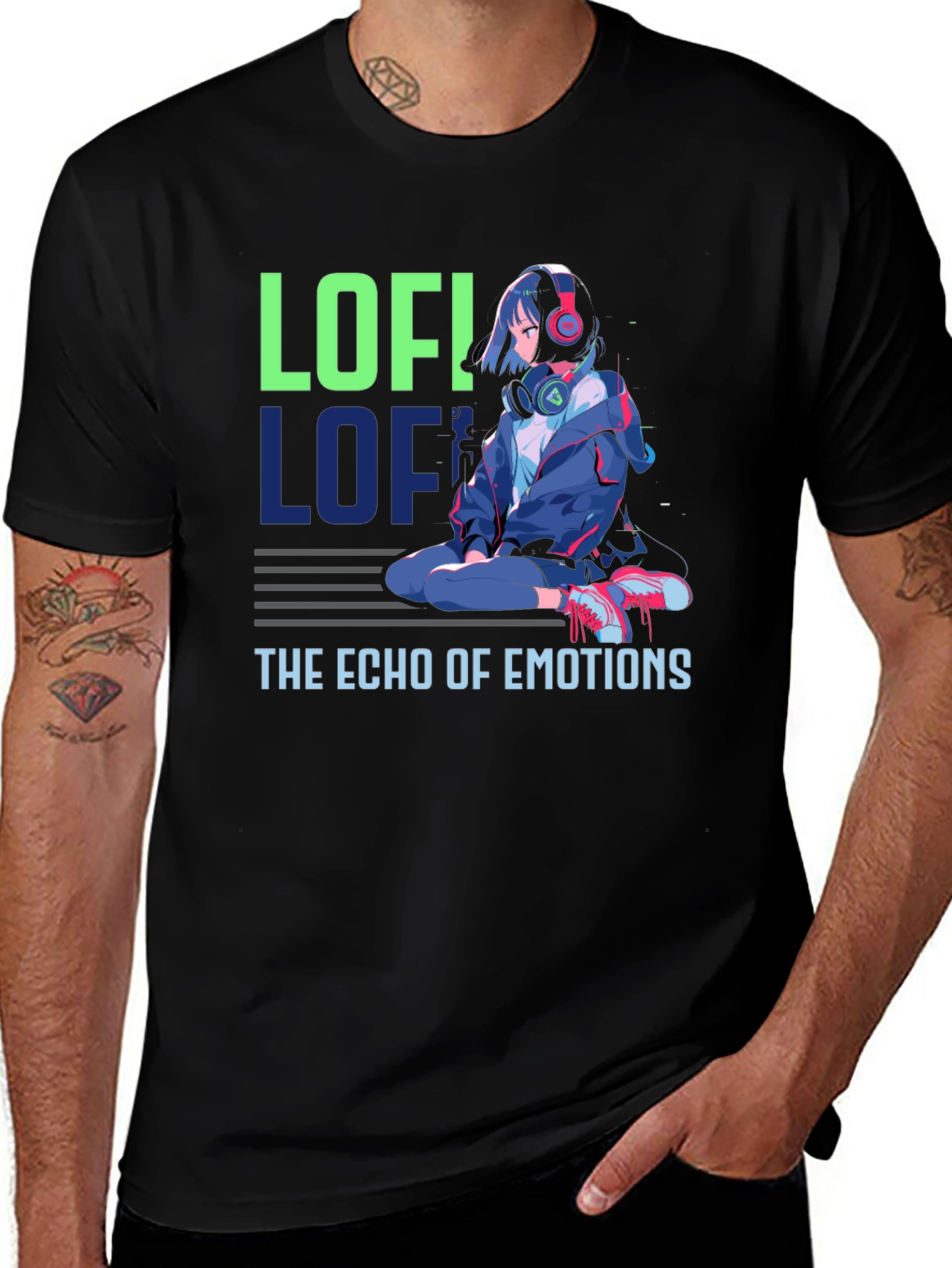 Variant 18 of Lofi Echo of Emotions Graphic T-Shirt