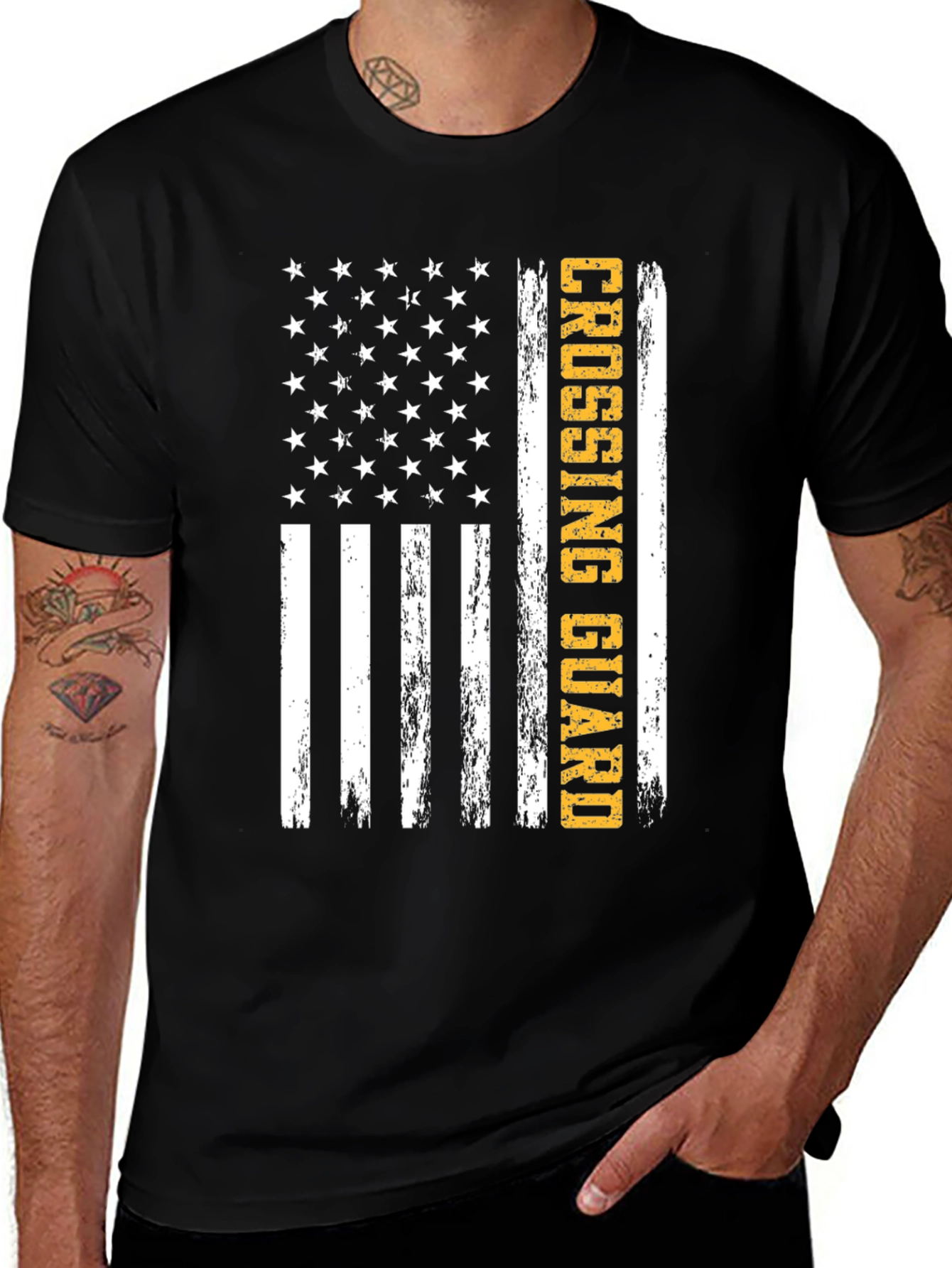 Variant 28 of Crossing Guard Patriotic T-Shirt