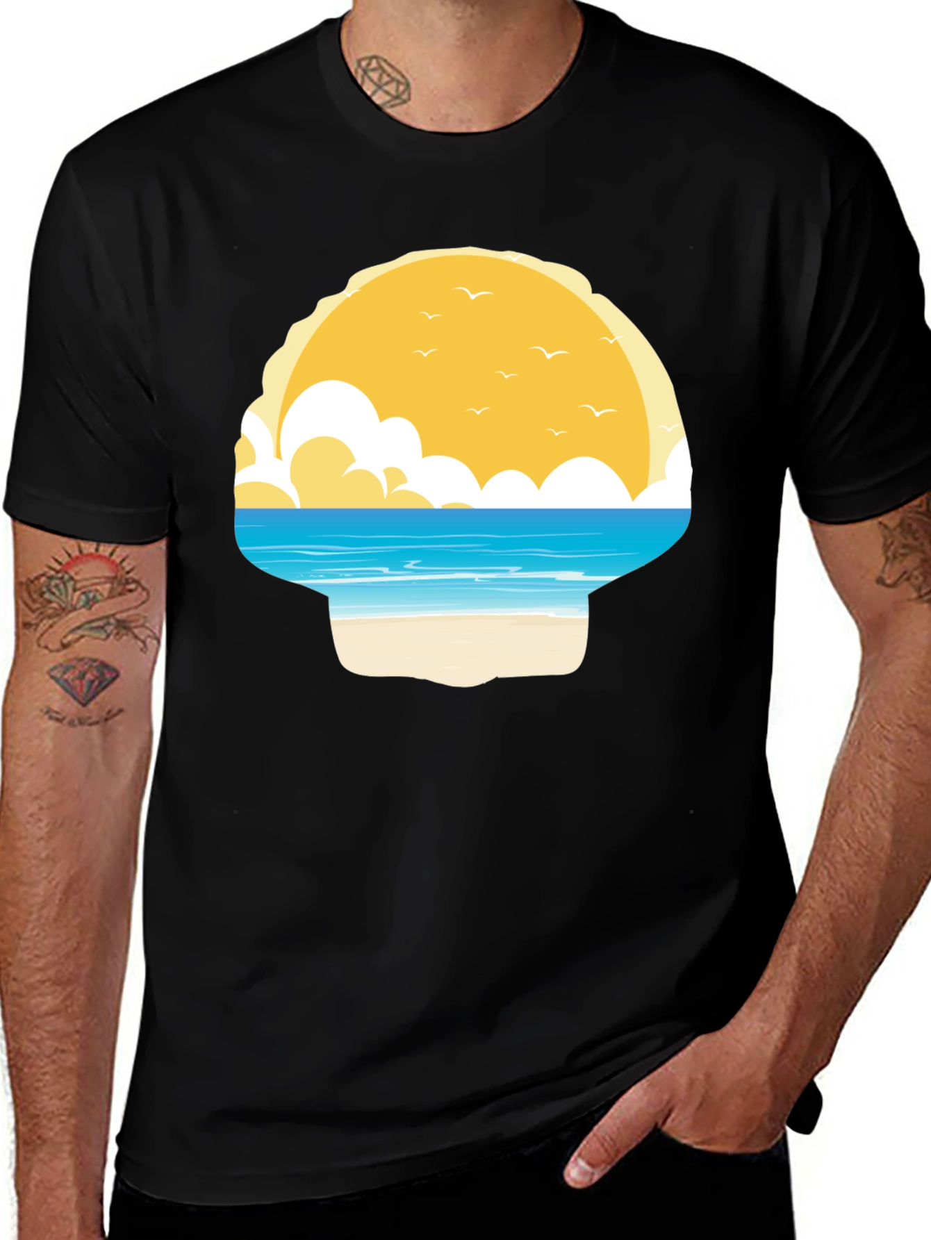 Variant 9 of Seascape Graphic T-Shirt