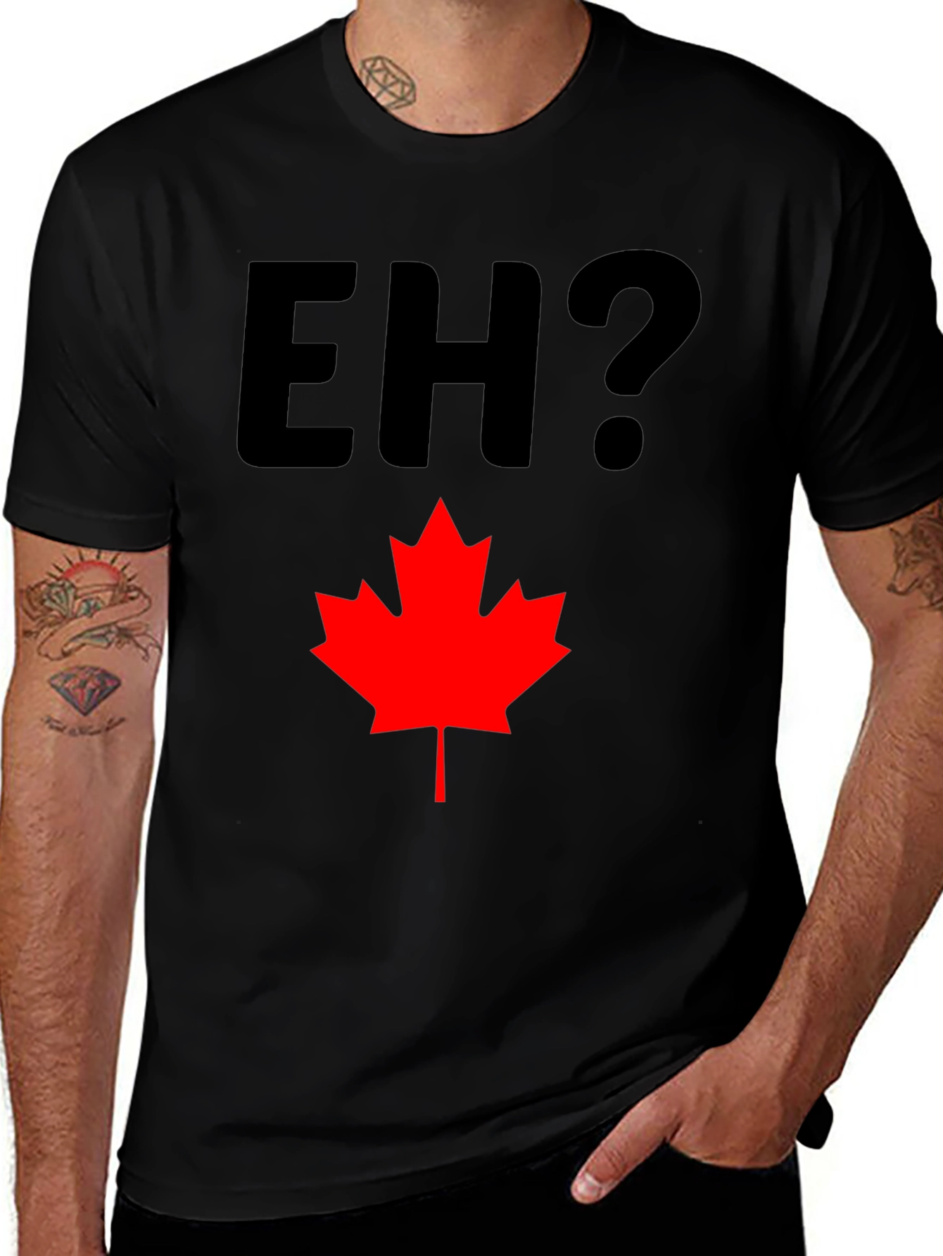 Canadian Pride T-Shirt - EH? Maple Leaf Tee