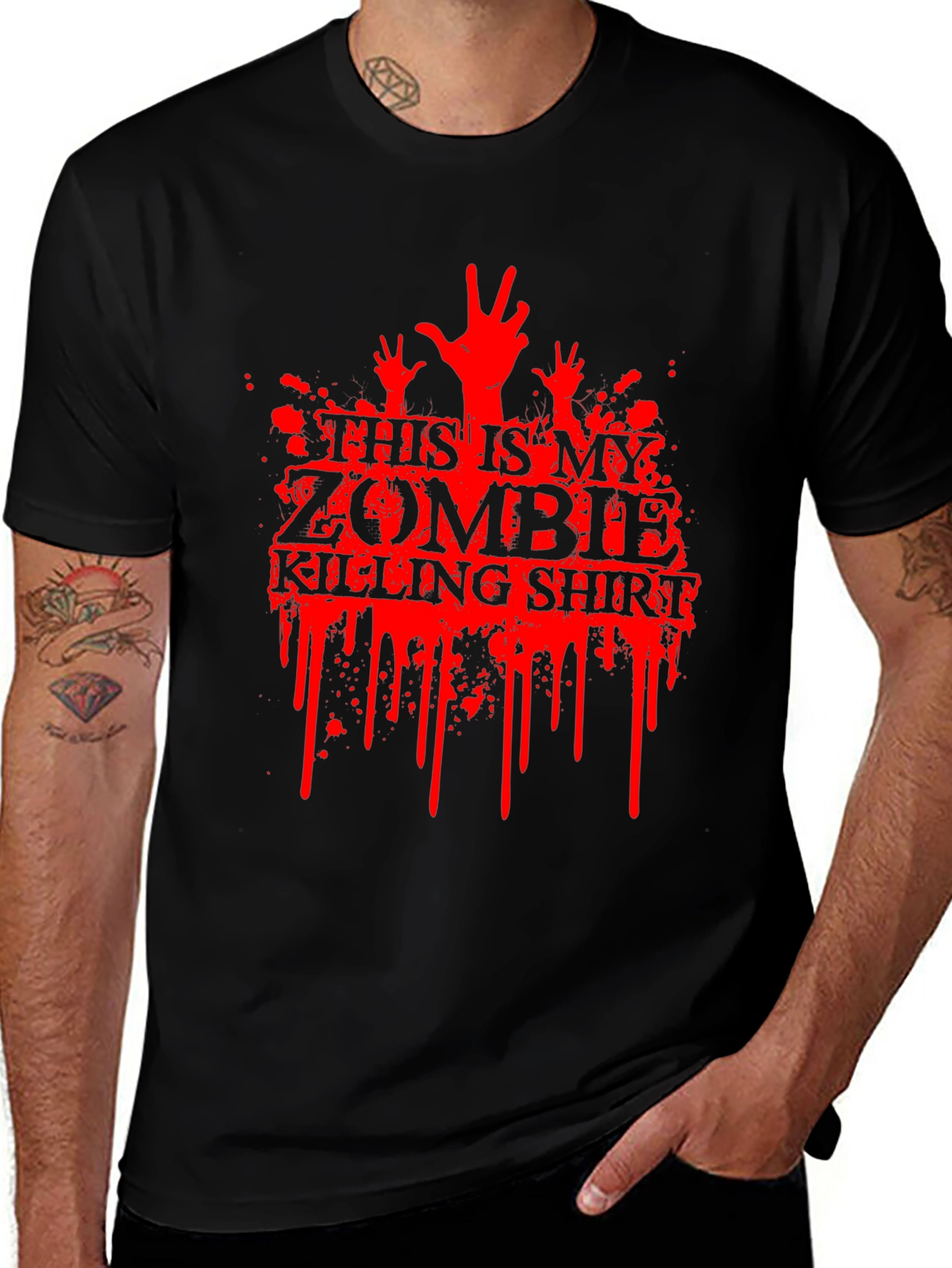 Variant 2 of Zombie Killing Shirt - Funny Halloween Tee