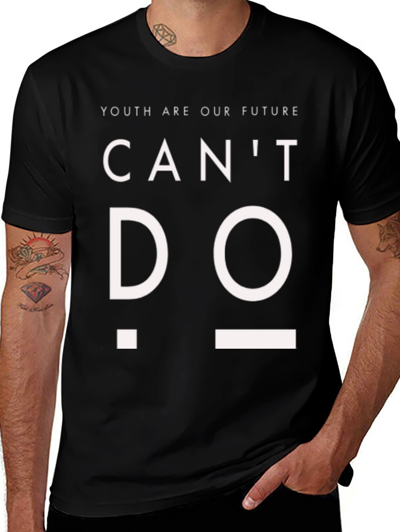 Variant 30 of Youth Future T-Shirt - "Can't ._." Design