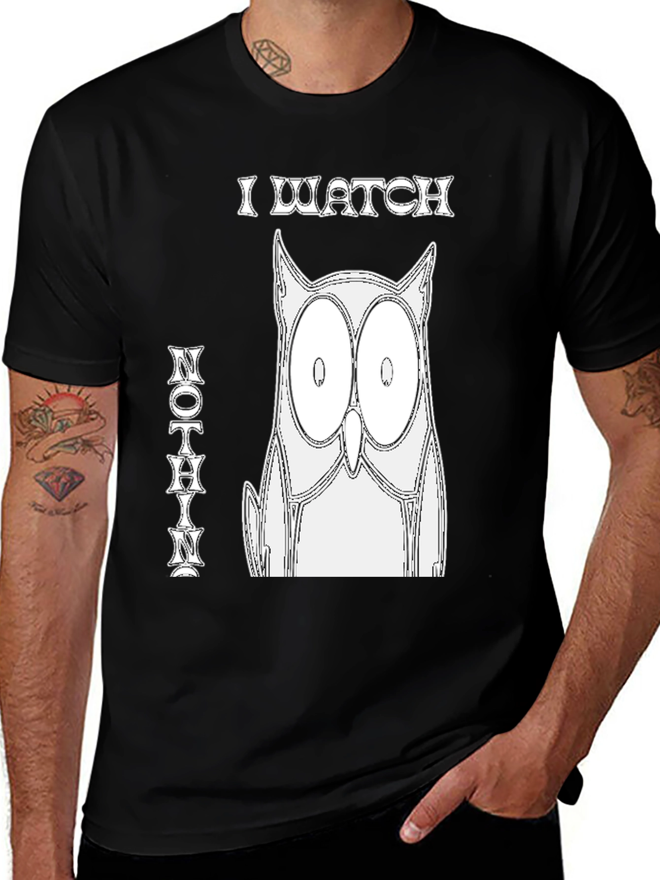Variant 14 of I Watch Nothin' Owl Graphic T-Shirt