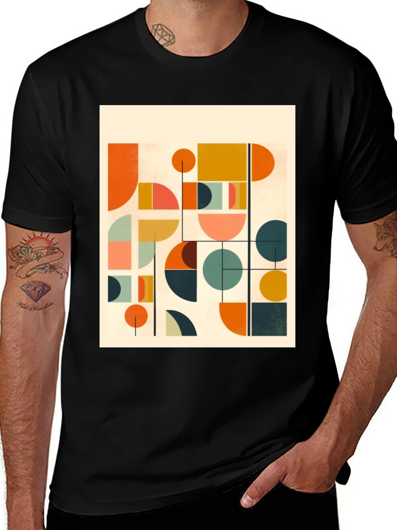 Variant 26 of Modern Geometric Art T-Shirt