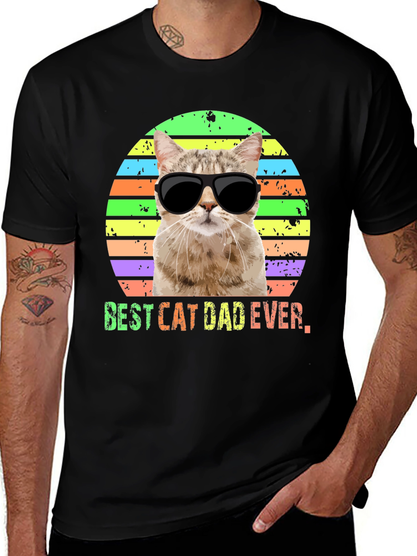 Variant 21 of Best Cat Dad Ever T-Shirt