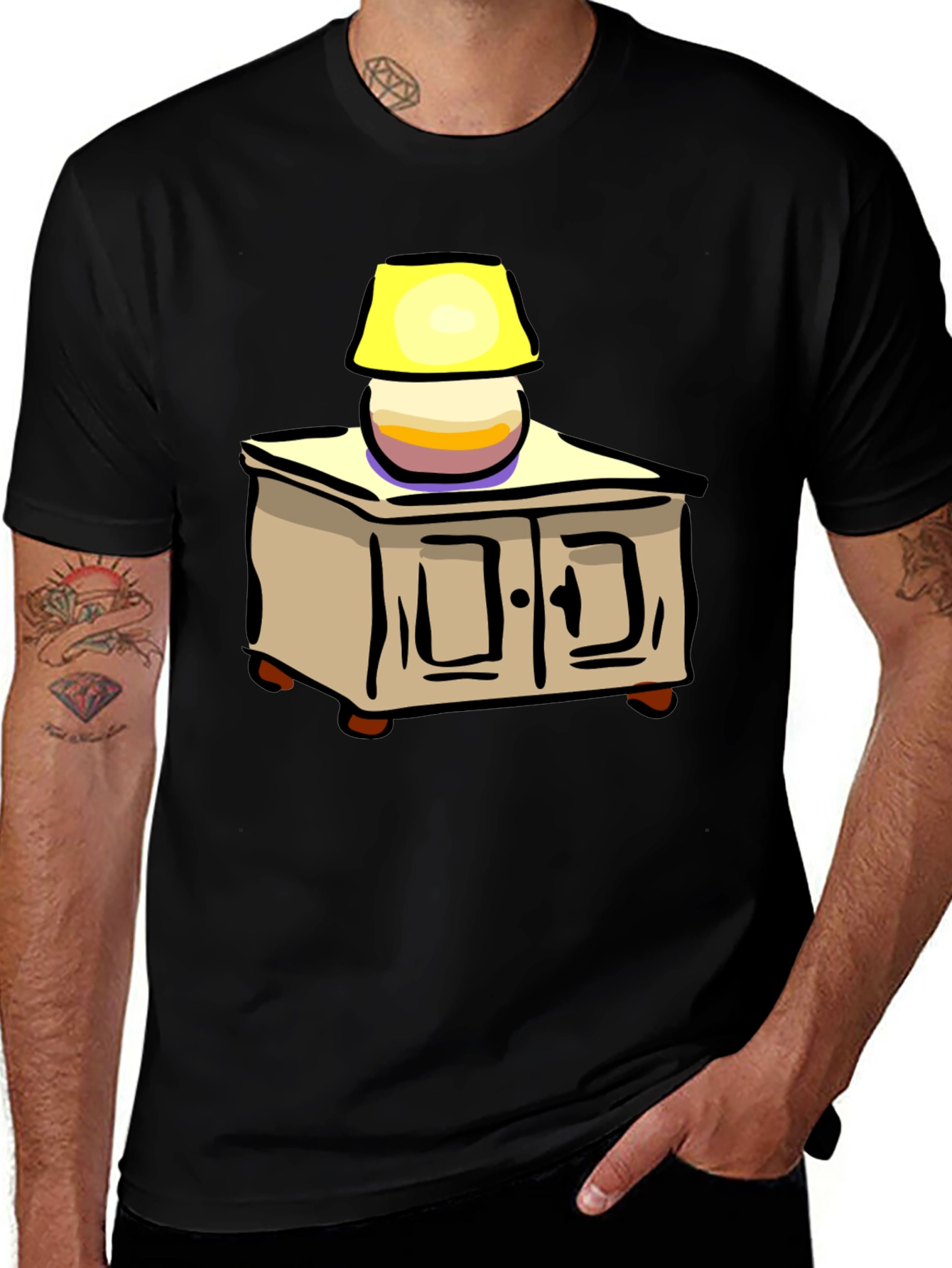 Variant 2 of Cartoon Nightstand Lamp T-Shirt