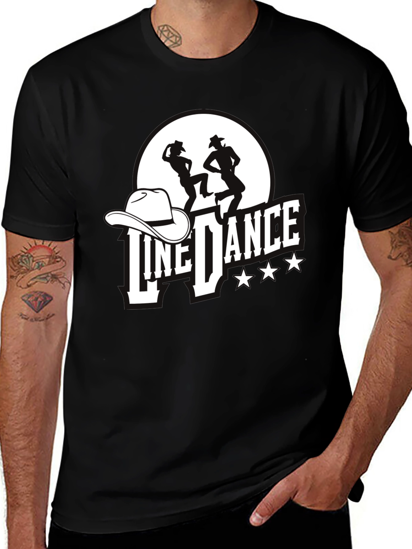 Variant 22 of Line Dance Graphic Tee - Western Style