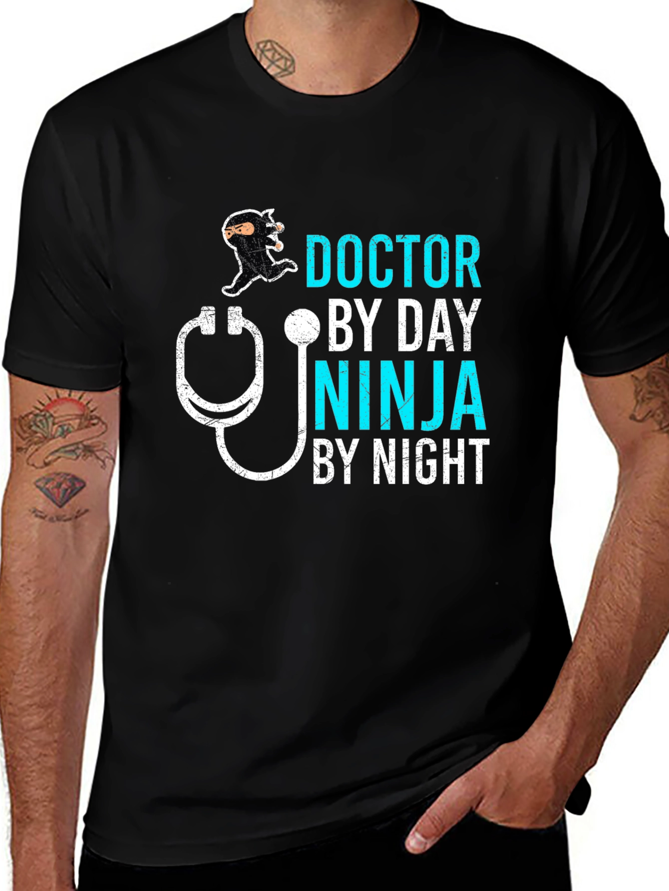Variant 28 of Doctor By Day Ninja By Night T-Shirt