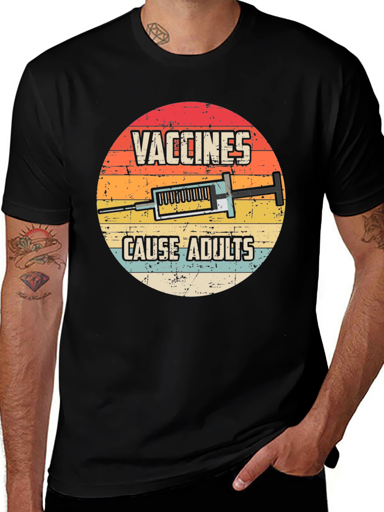 Variant 16 of Vaccines Cause Adults Funny T-Shirt