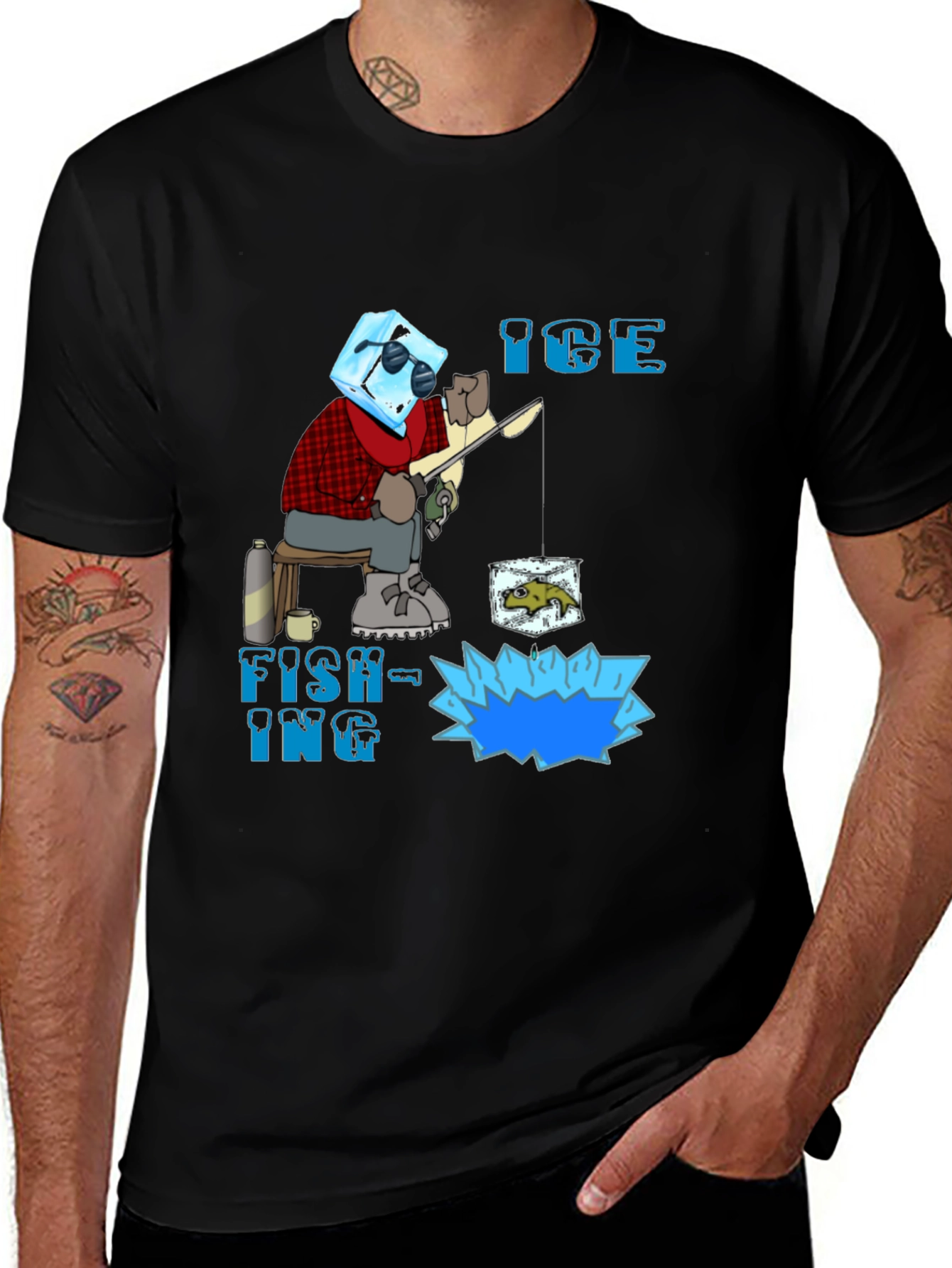 Variant 16 of Ice Fishing Graphic Tee - Cool & Quirky