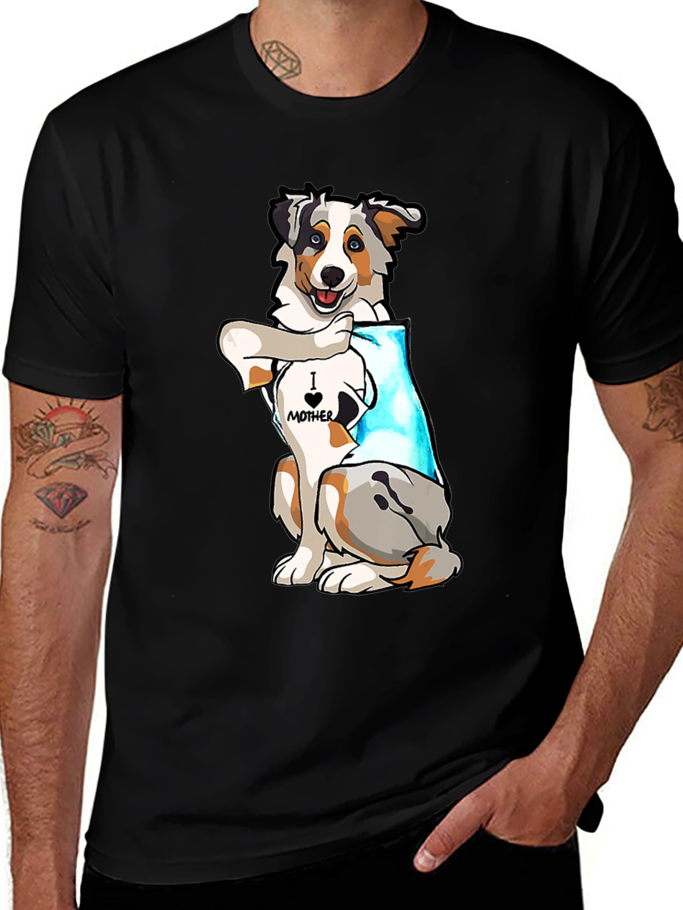 Variant 16 of I Love Mother Dog Graphic Tee