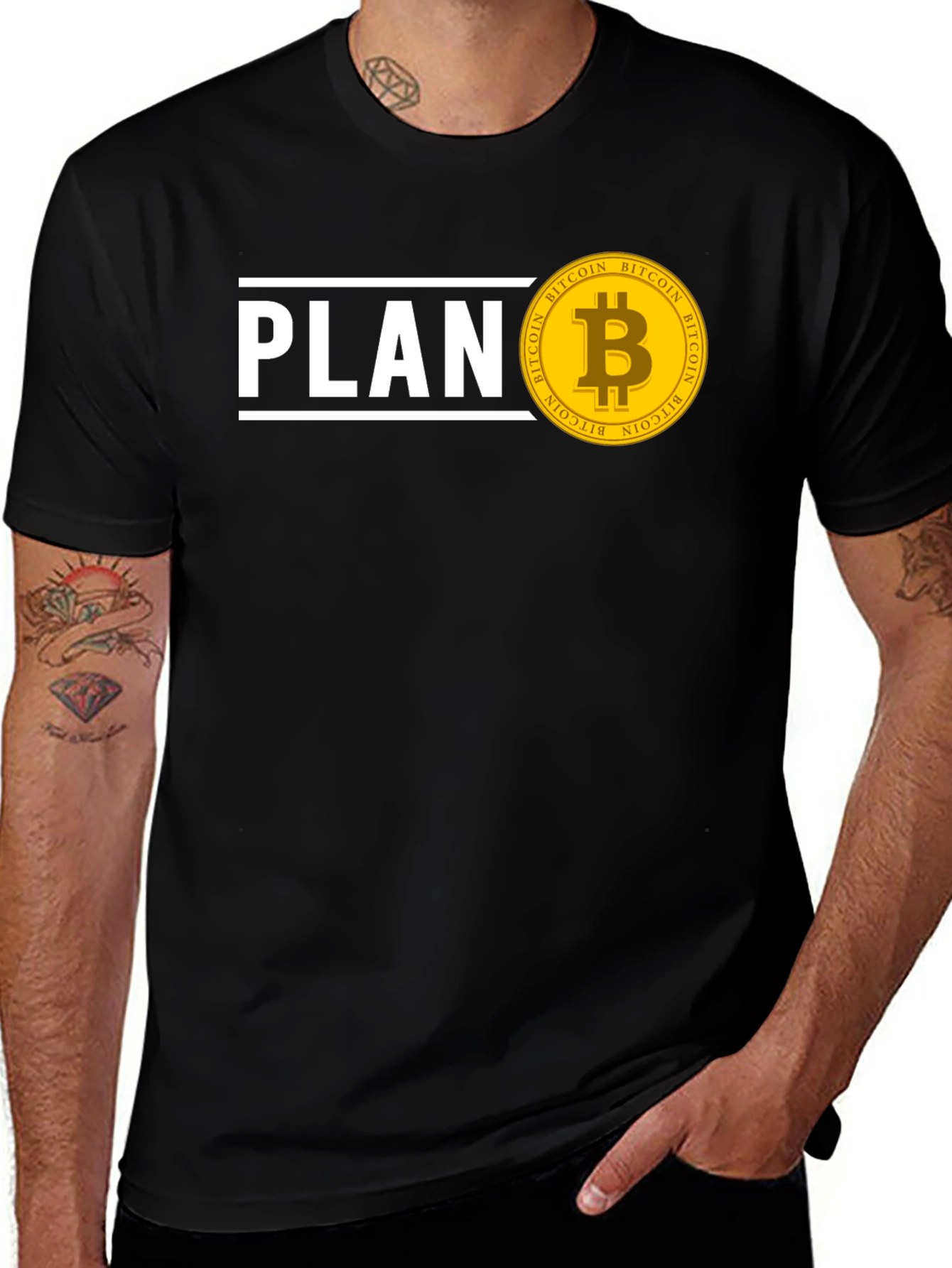 Bitcoin Plan Graphic Tee - Crypto T-Shirt