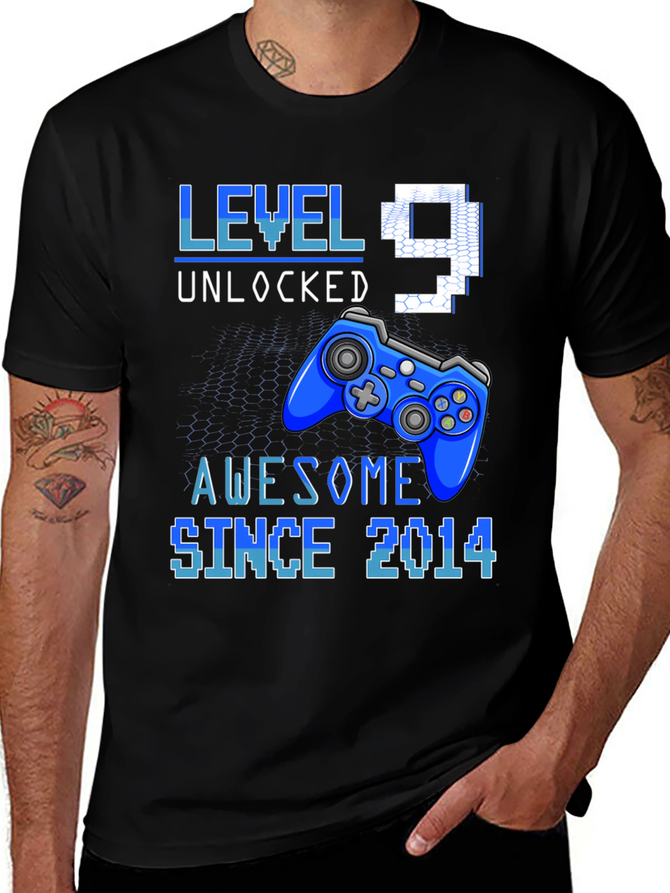 Level 9 Unlocked Awesome Since 2014 T-Shirt