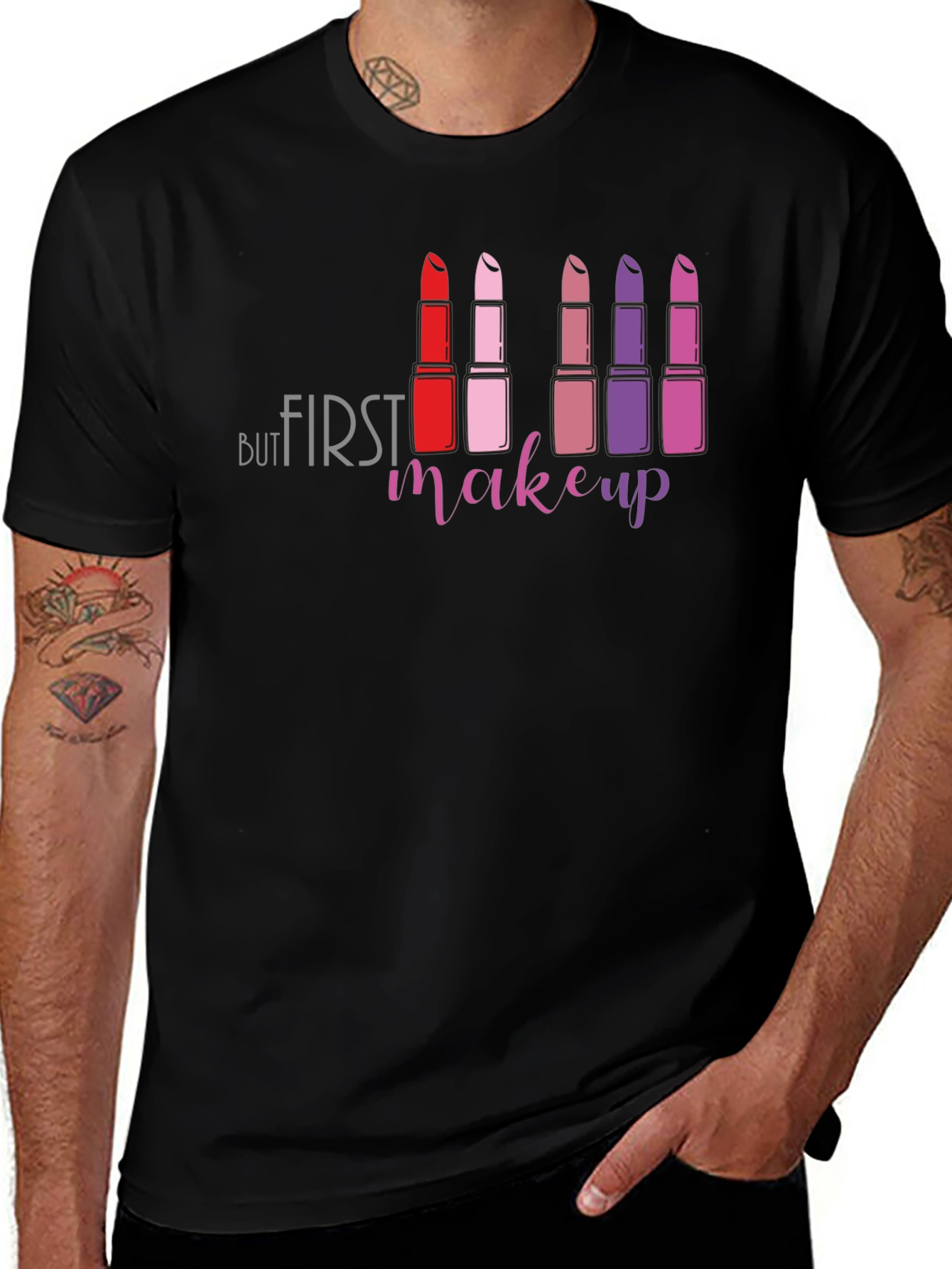 Variant 25 of But First Makeup T-Shirt