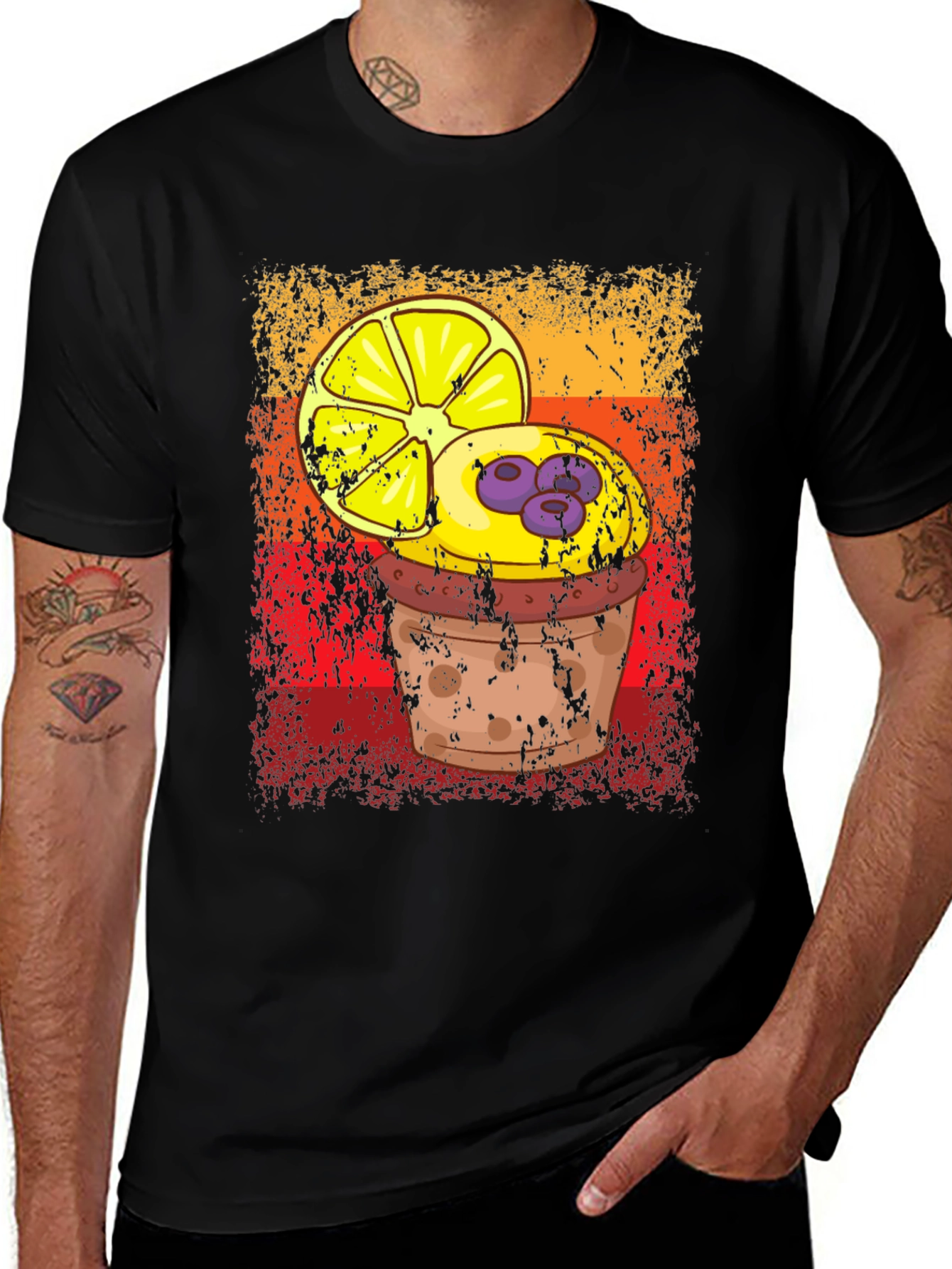 Lemon Blueberry Muffin Graphic Tee