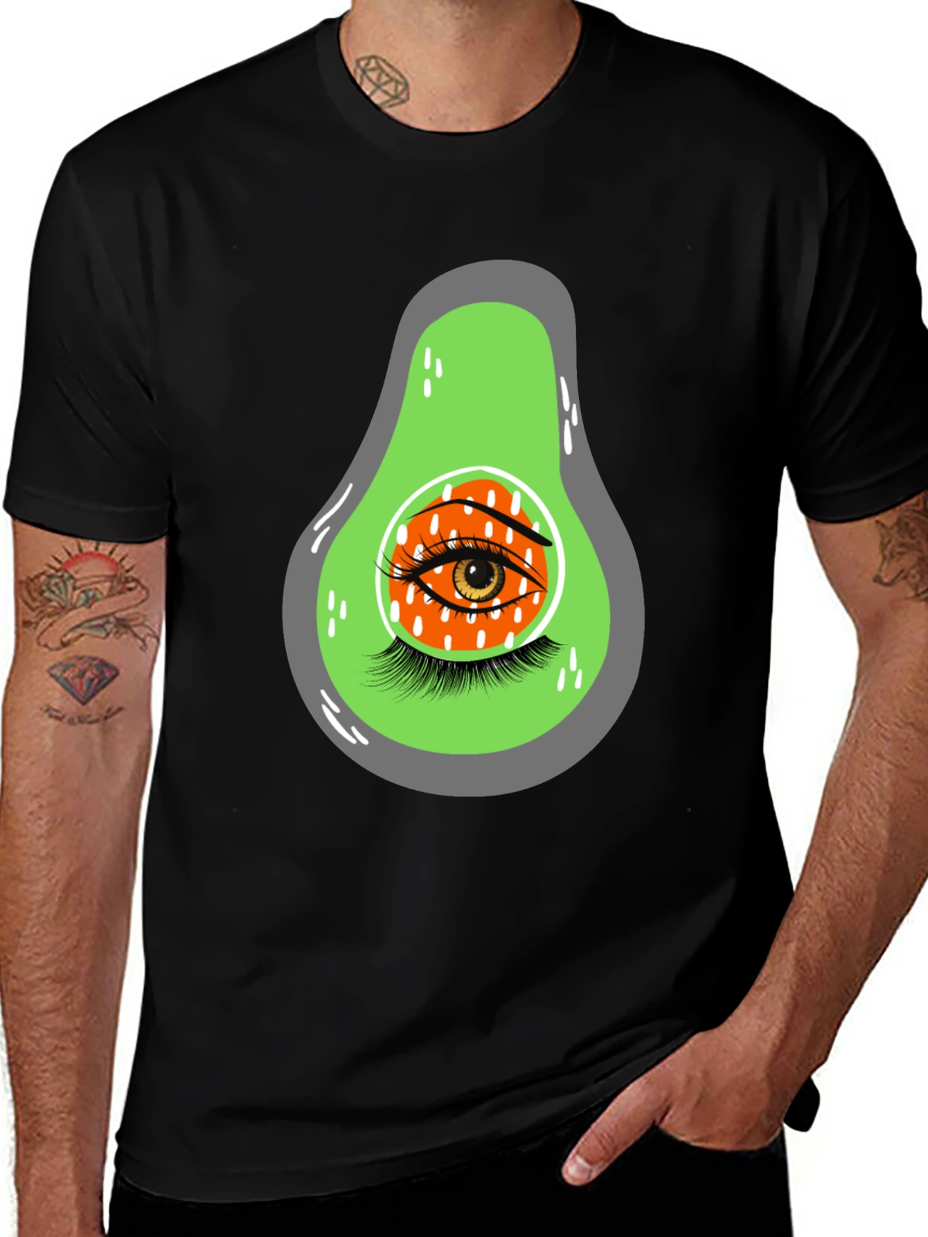 Variant 21 of Avocado Eye Graphic Tee - Trendy Unisex T-Shirt
