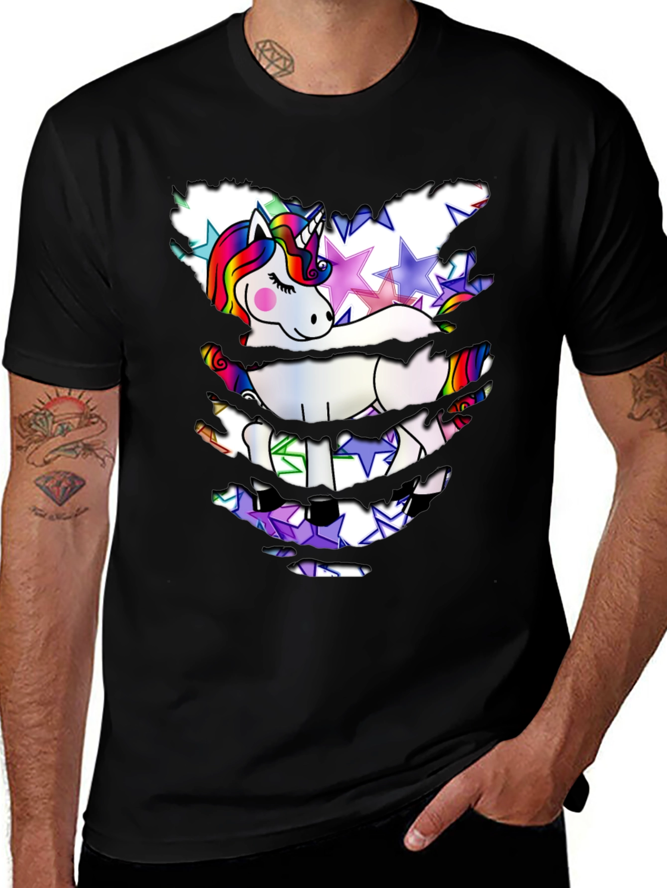 Variant 30 of Unicorn Star T-Shirt - Distressed Look