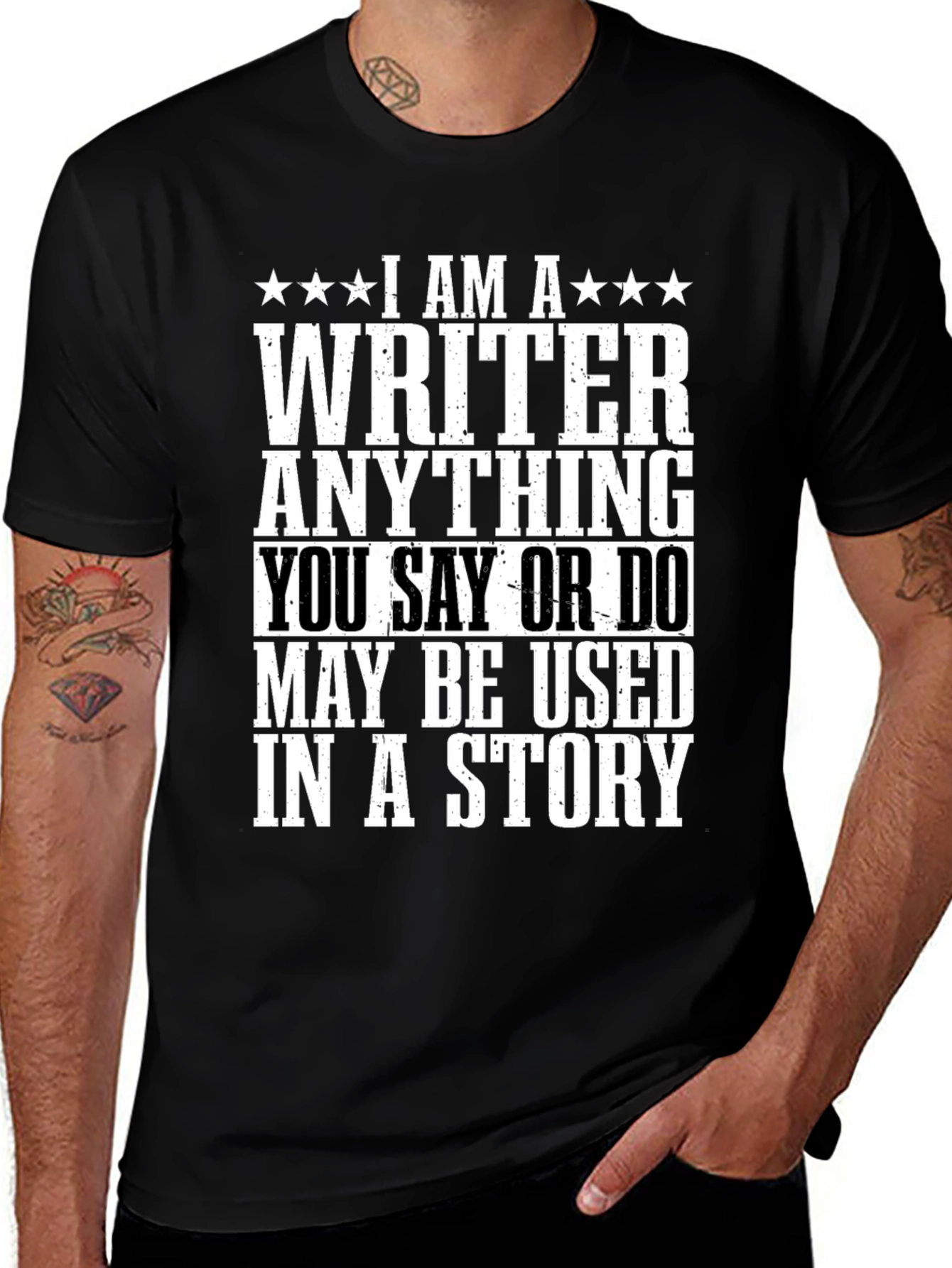 Variant 9 of I AM A WRITER Funny T-Shirt
