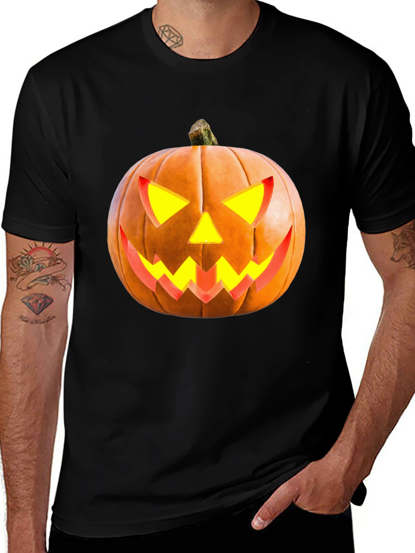 Variant 23 of Halloween Pumpkin T-Shirt - Spooky Season Apparel