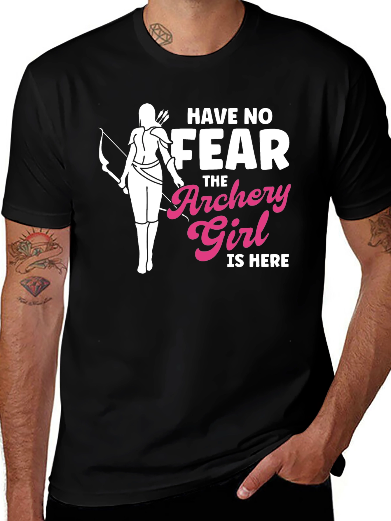 Variant 6 of Archery Girl T-Shirt - Have No Fear Arrow Tee