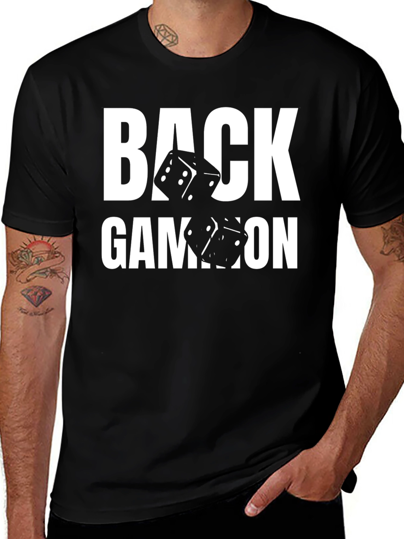 Backgammon Dice T-Shirt - Game Night Apparel