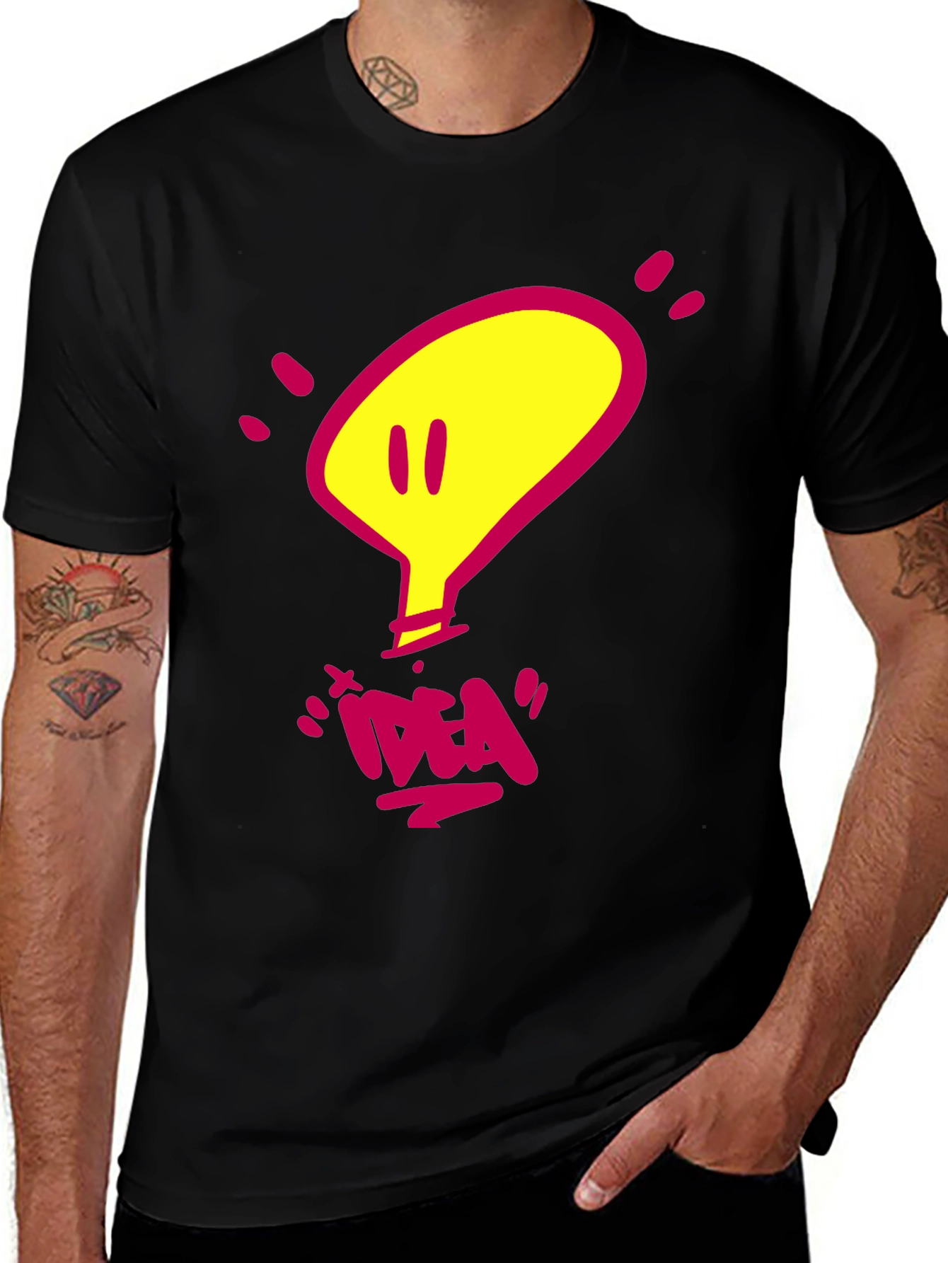 Variant 3 of Idea Light Bulb Graphic T-Shirt
