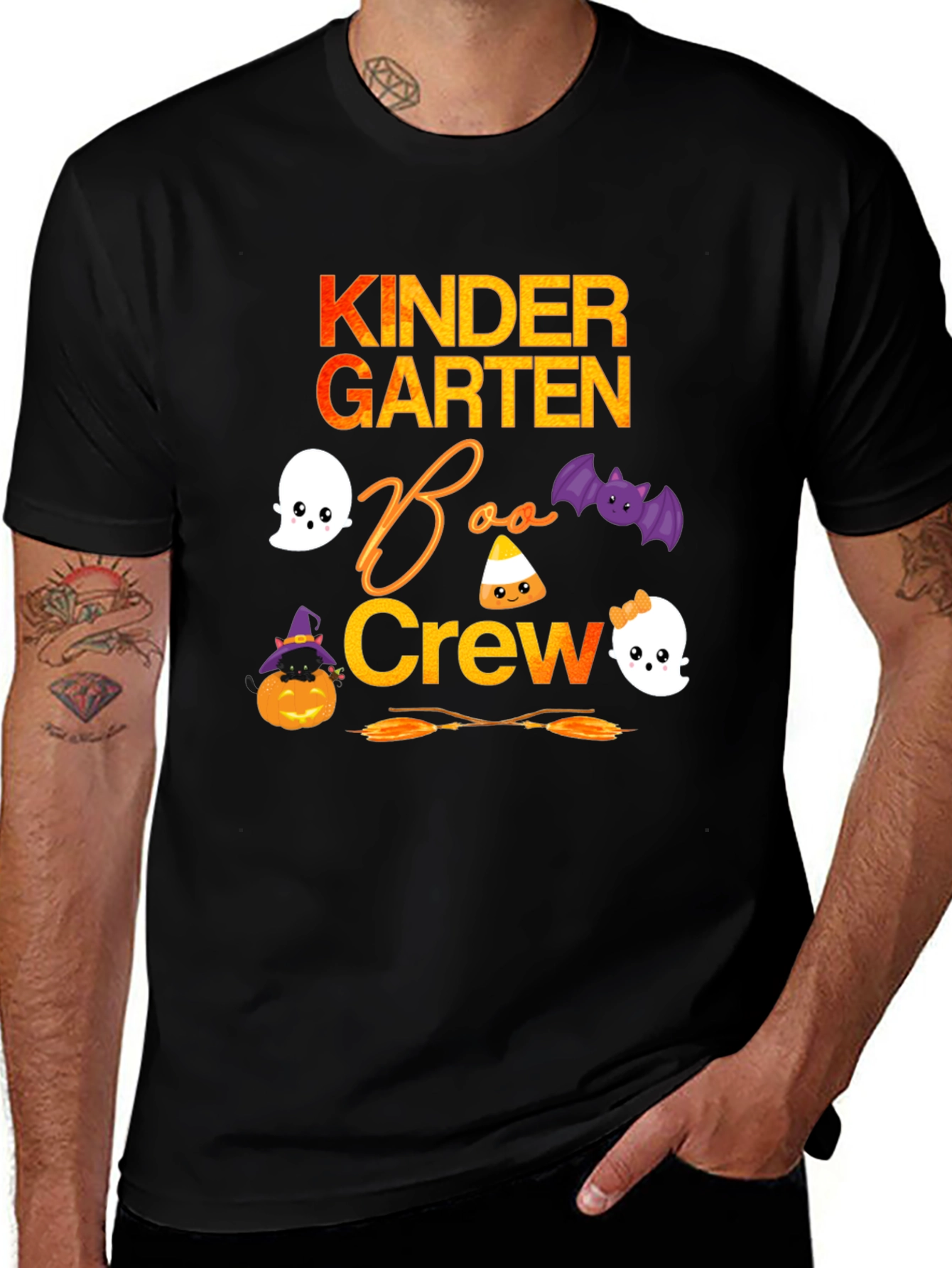Kindergarten Boo Crew Halloween T-Shirt