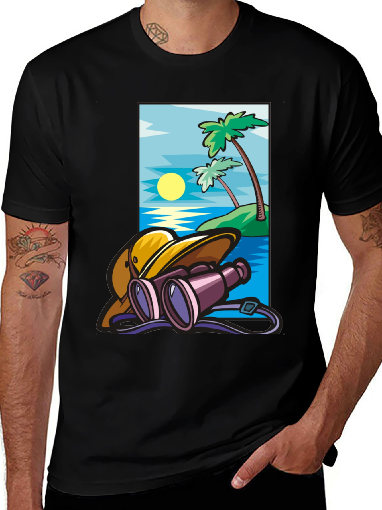Variant 9 of Tropical Island T-Shirt - Vacation Ready