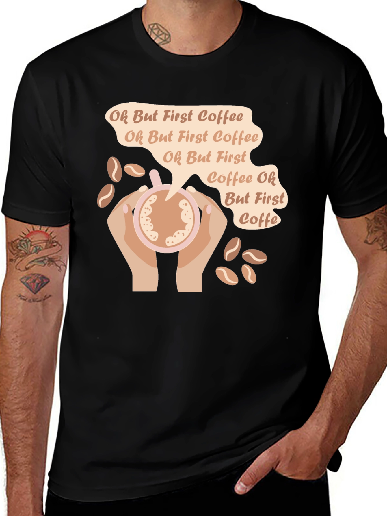 Variant 22 of Oh But First Coffee Graphic T-Shirt