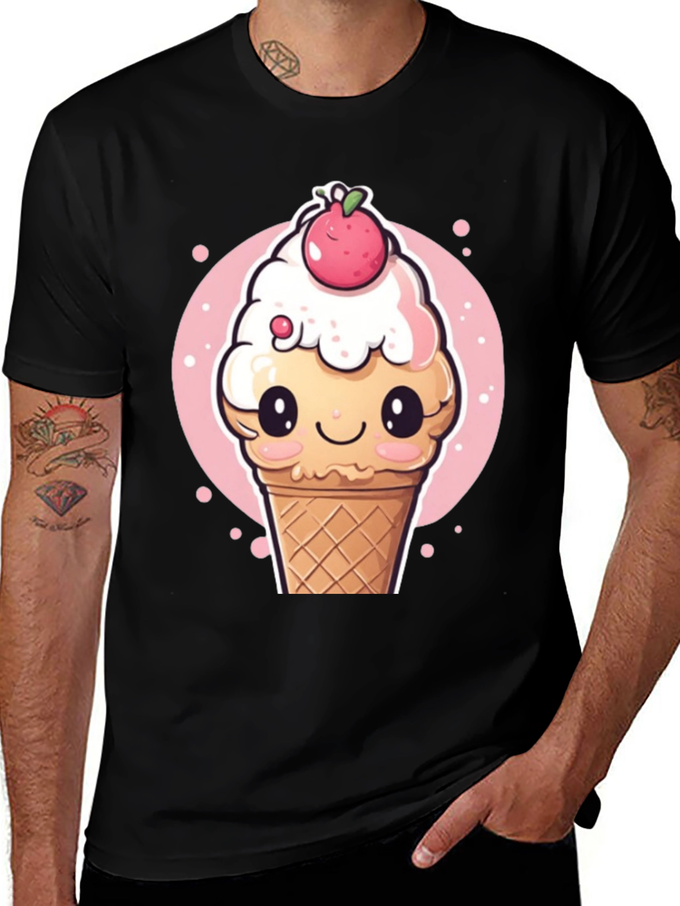 Variant 19 of Kawaii Ice Cream Graphic T-Shirt