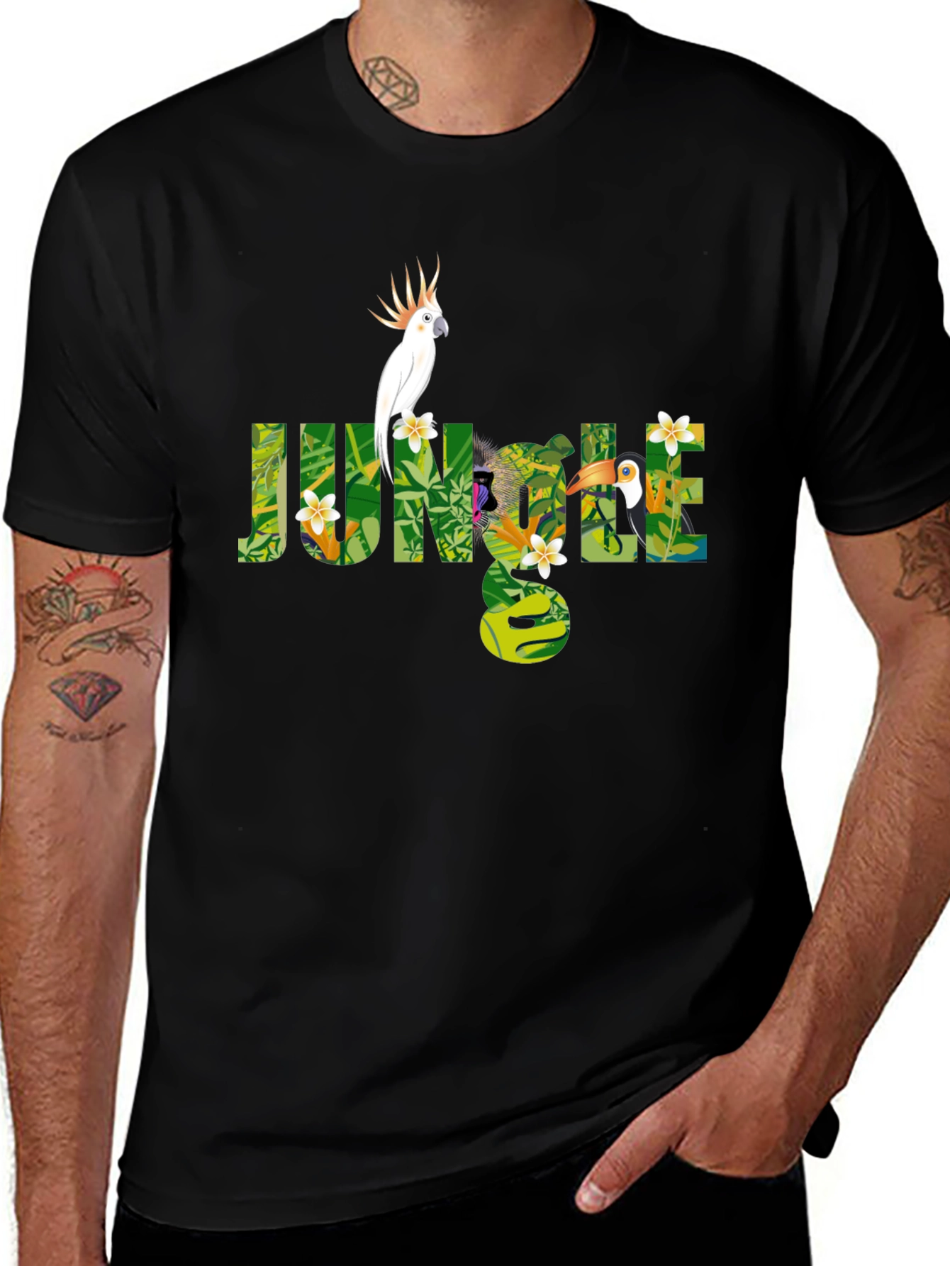 Variant 15 of Jungle Graphic Print T-Shirt 