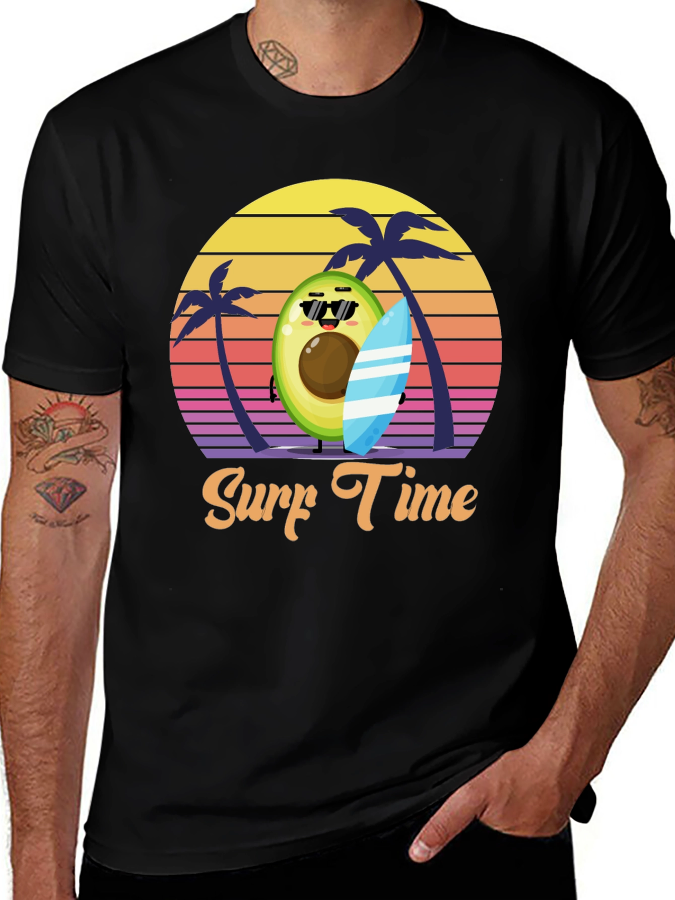Variant 27 of Surf Time Avocado Graphic T-Shirt