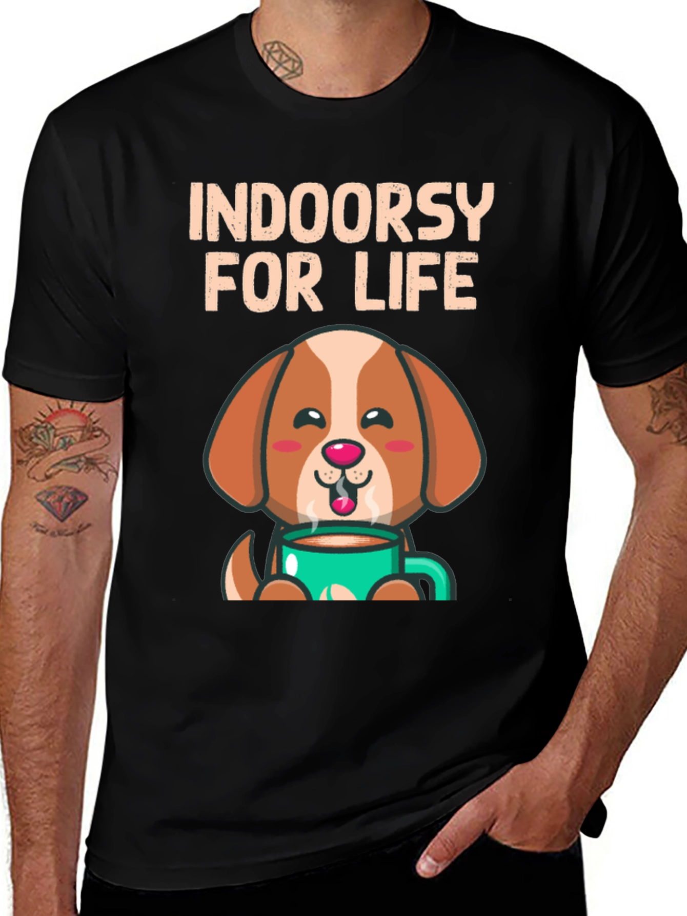 Variant 17 of Indoorsy For Life Dog T-Shirt