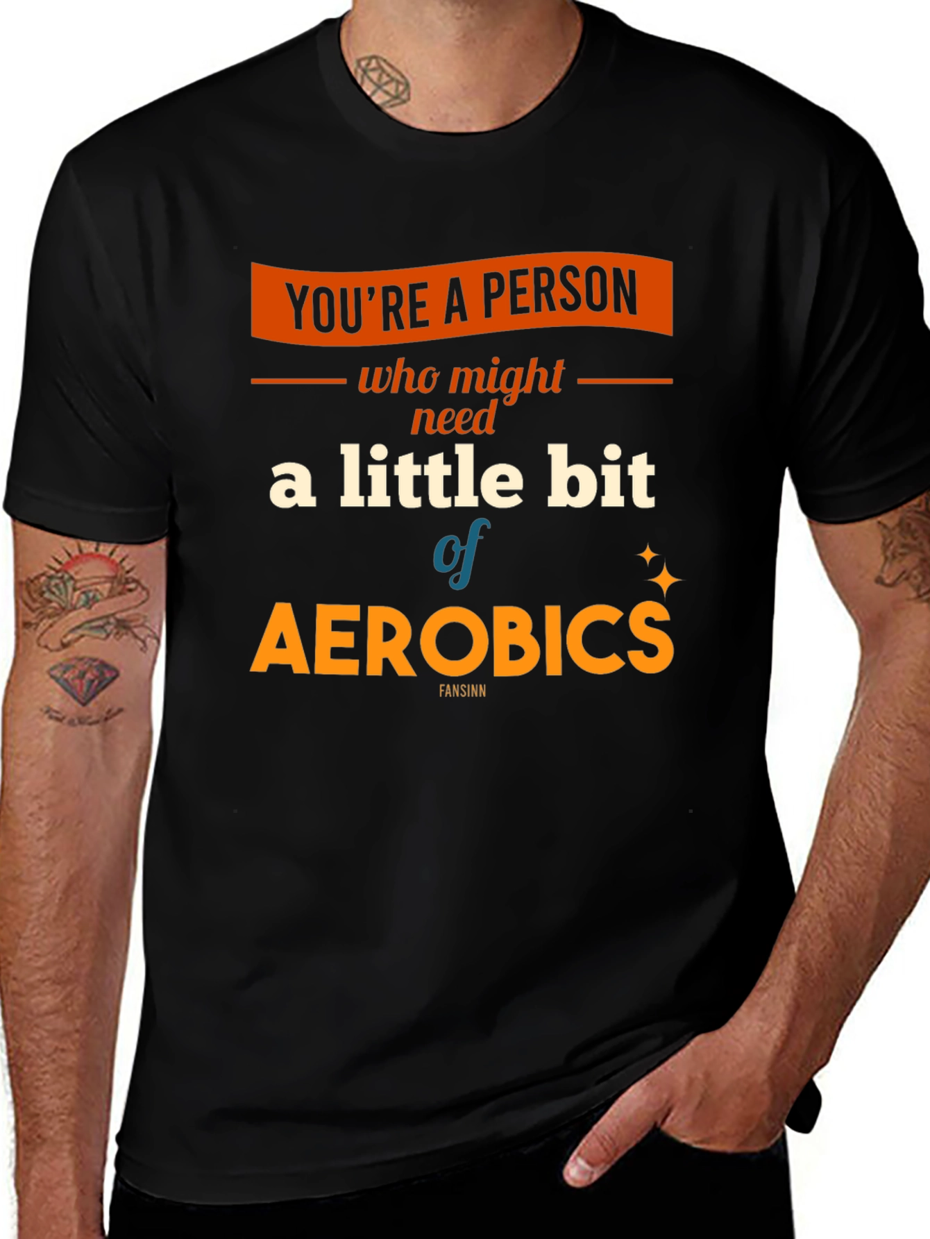 Variant 21 of Aerobics T-Shirt: A Little Bit of Exercise Fun!