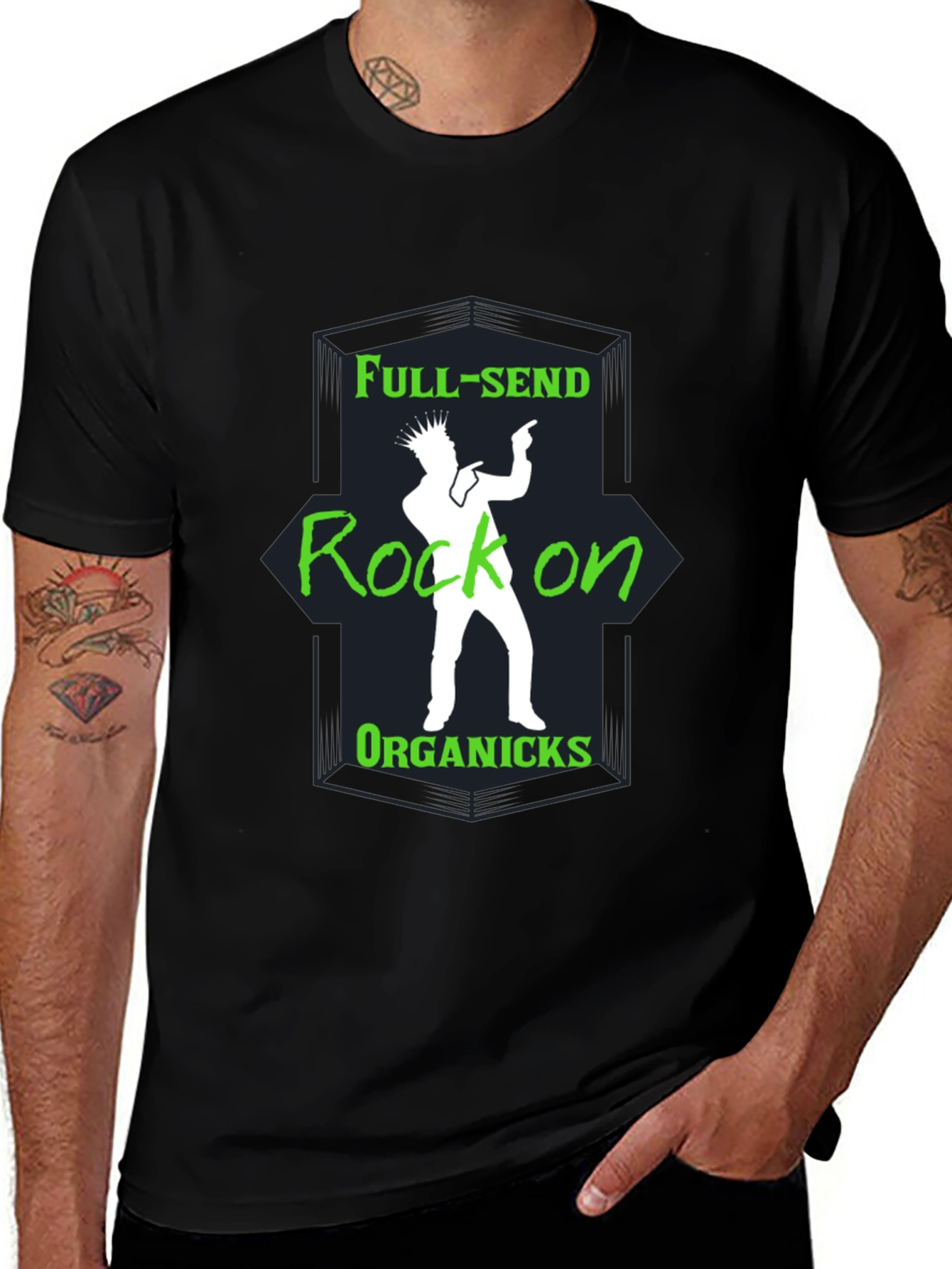 Variant 29 of Full-Send Organics T-Shirt Rock On Graphic Tee