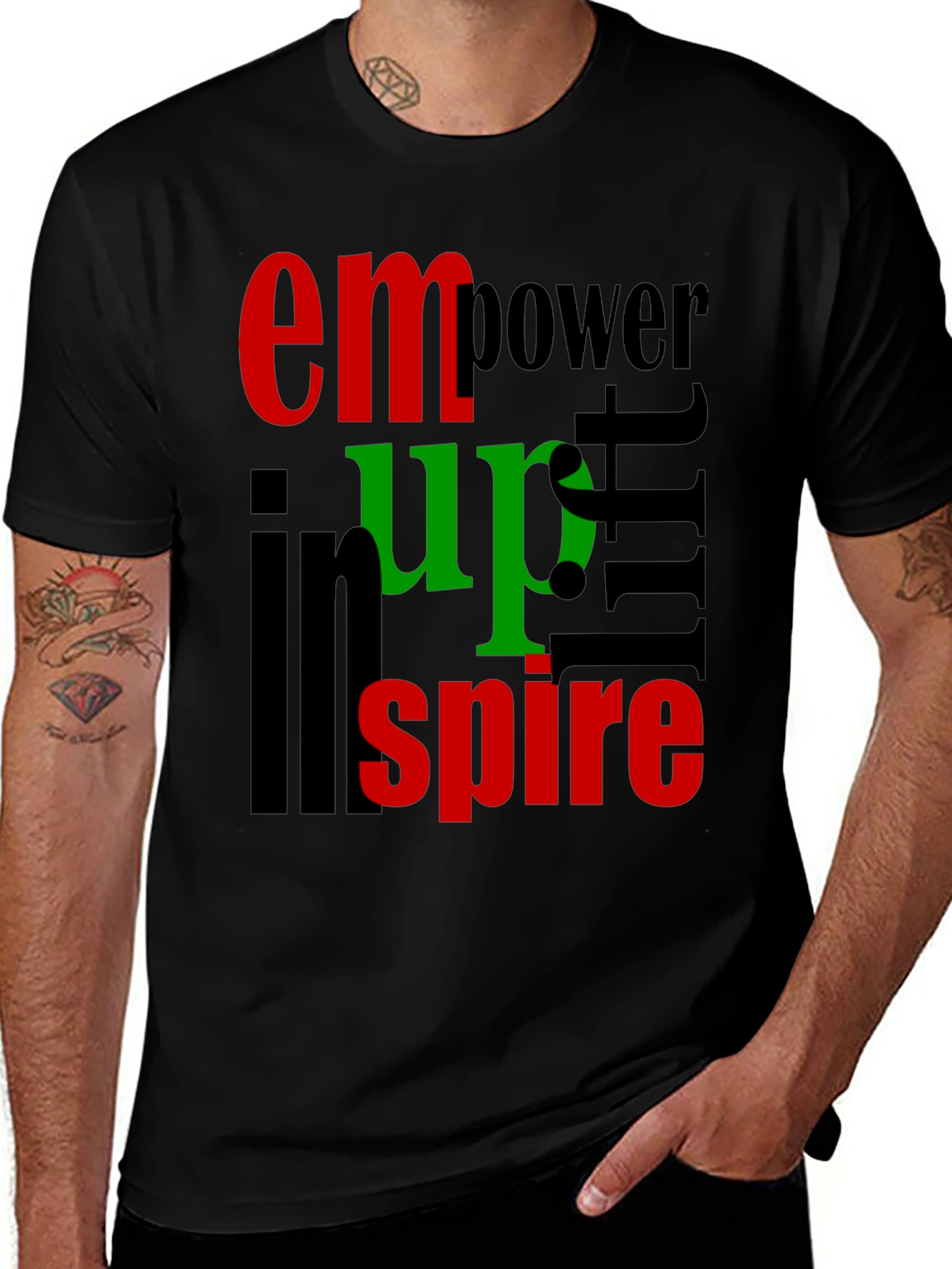 Variant 6 of Empower Uplift Inspire Graphic Tee