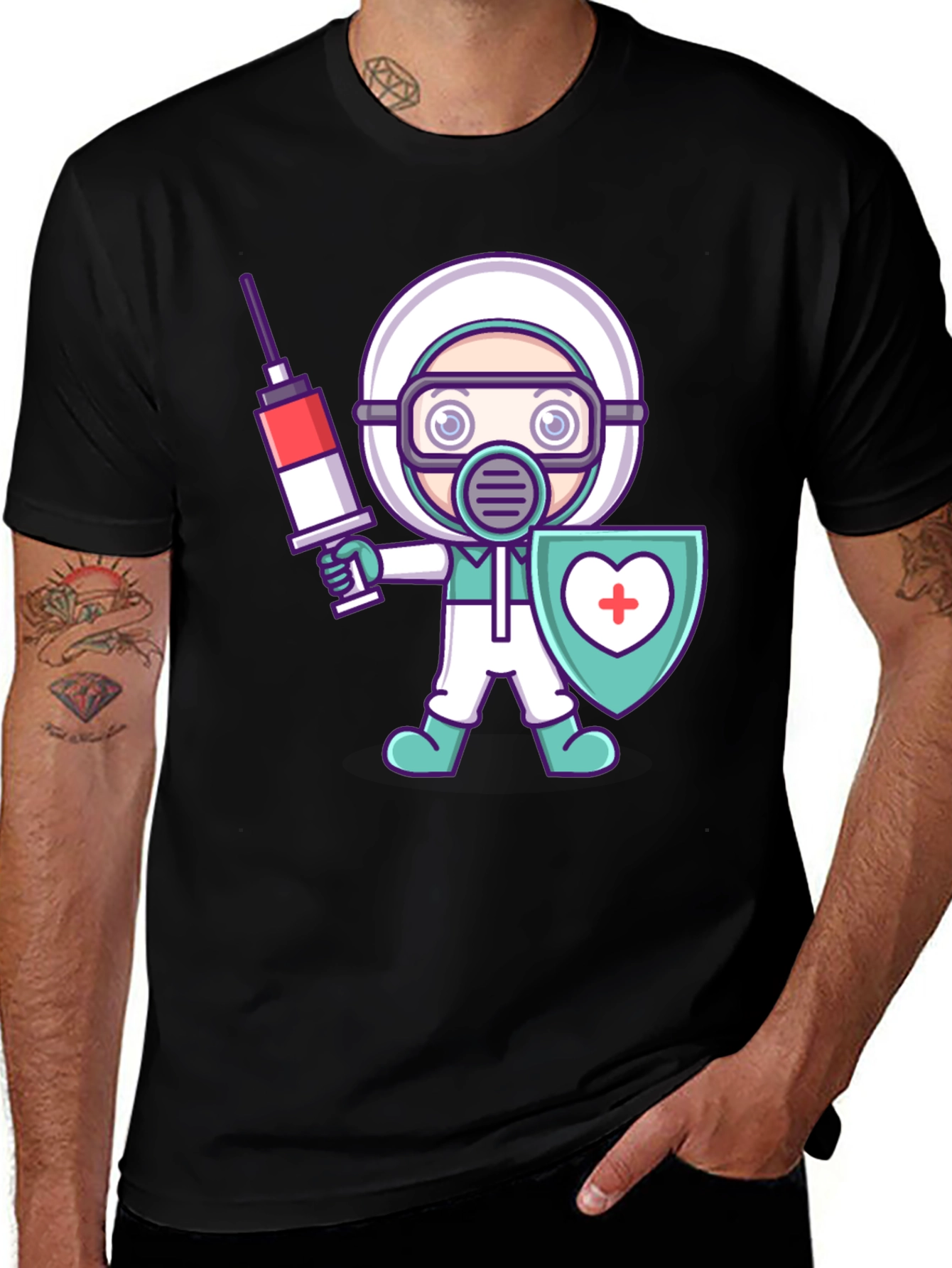 Variant 15 of Cartoon Doctor Graphic T-Shirt