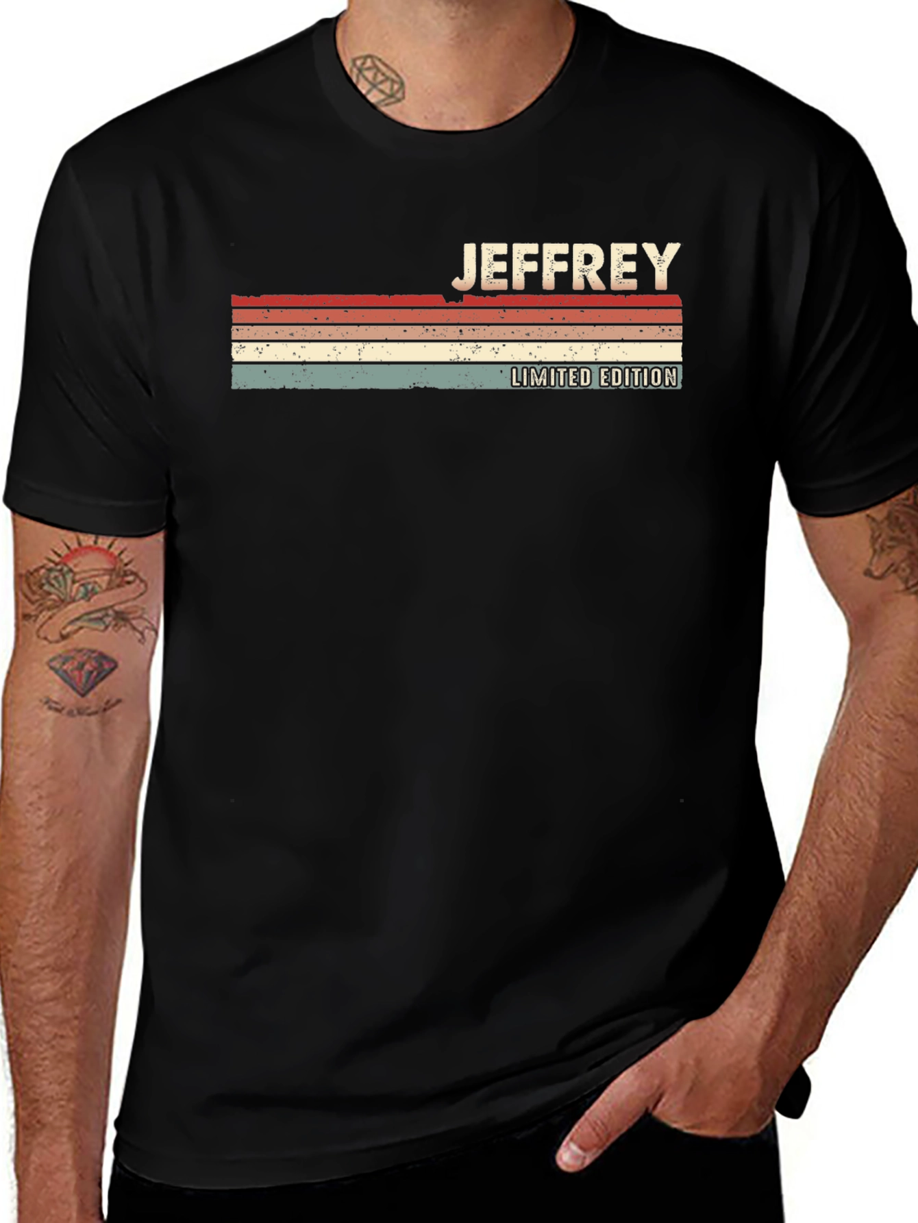 Variant 2 of Jeffrey Limited Edition Retro T-Shirt