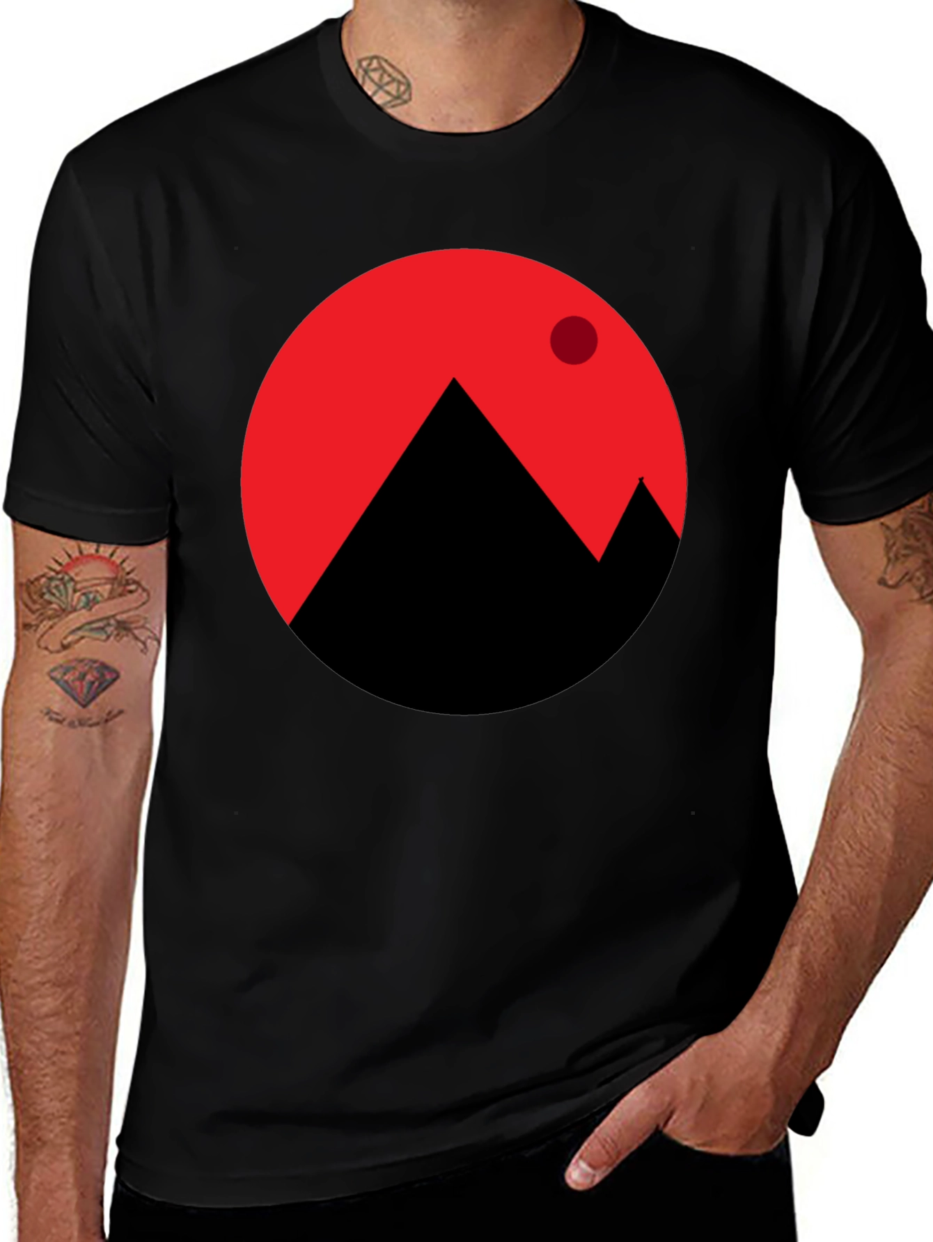 Variant 17 of Modern Mountainscape Graphic T-Shirt