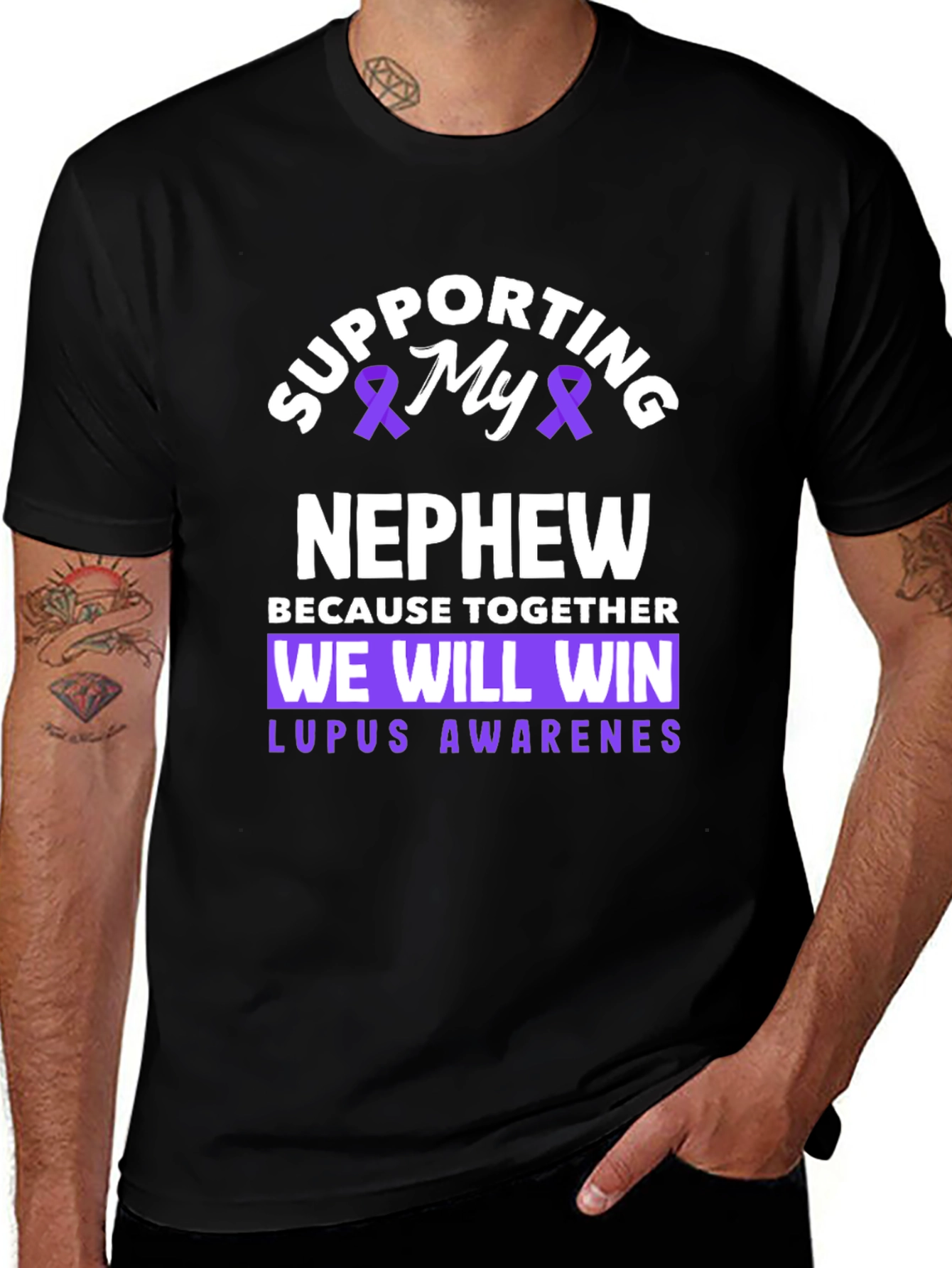 Supporting My Nephew Lupus Awareness T-Shirt