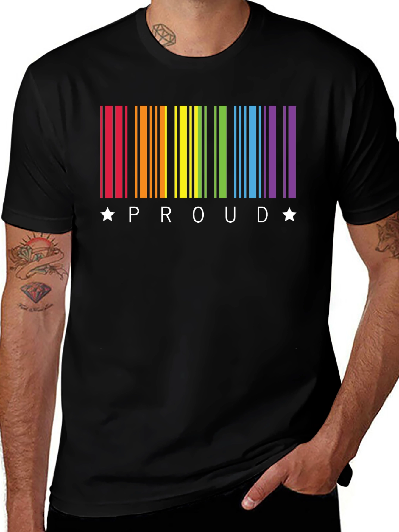 Pride Rainbow Barcode T-Shirt